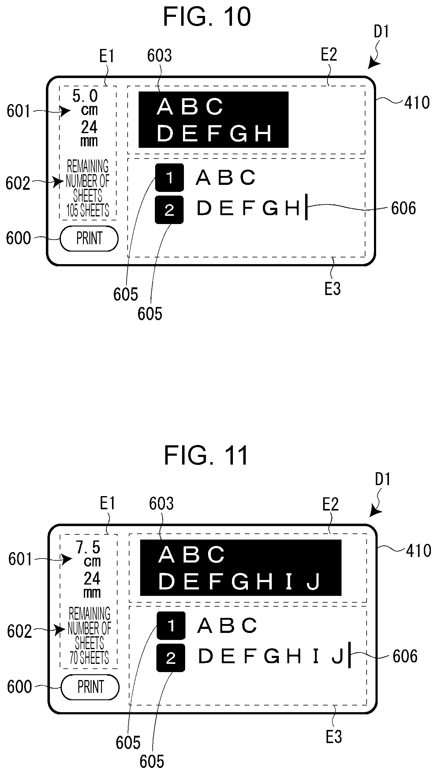 Patent US11780240 Figure 9 – Information processing device having acquiring section acquiring remaining tape length, tape printing device, tape printing system, method for controlling information processing device, and storage medium storing program for controlling information processing device