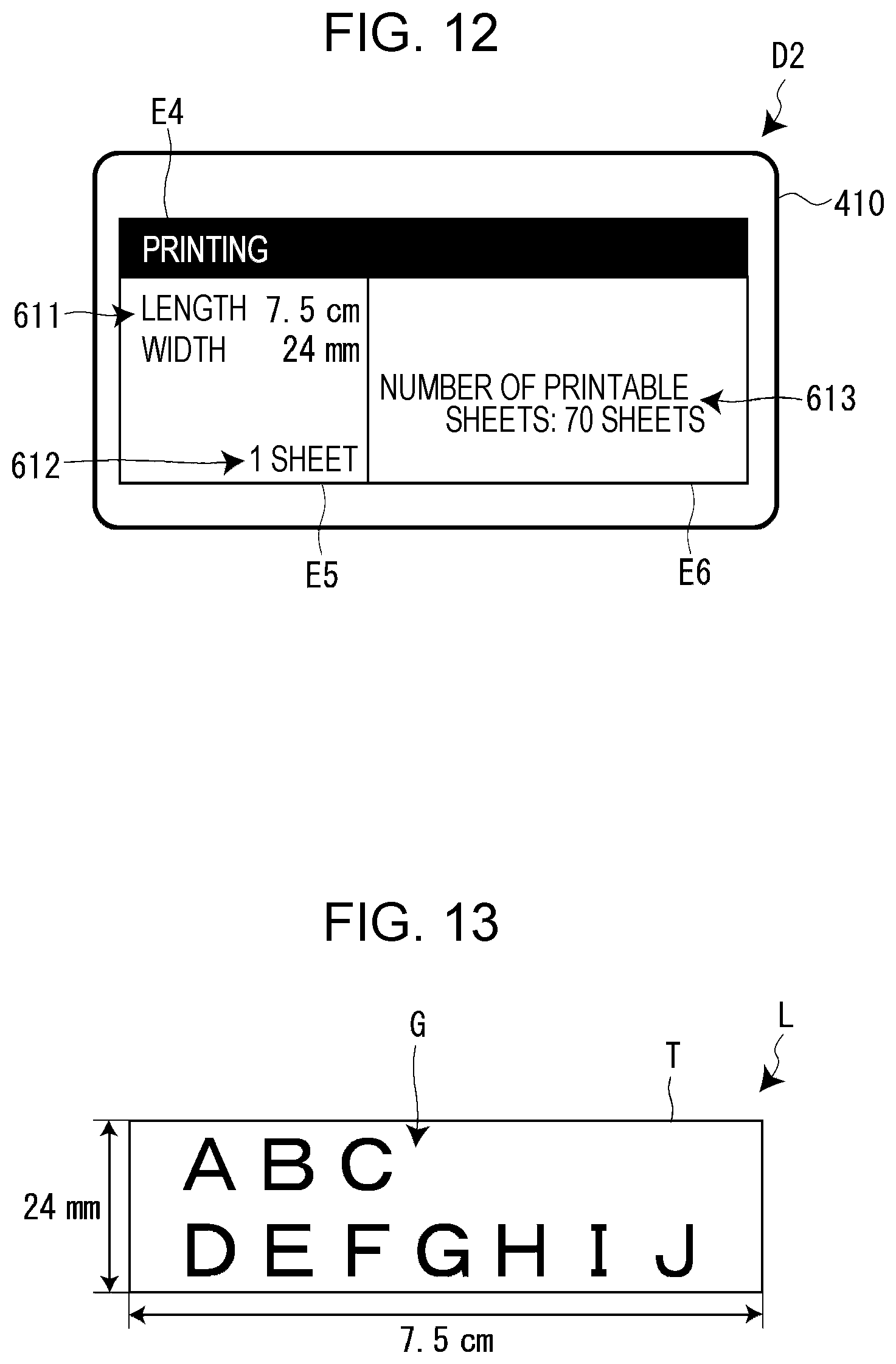 Patent US11780240 Figure 10 – Information processing device having acquiring section acquiring remaining tape length, tape printing device, tape printing system, method for controlling information processing device, and storage medium storing program for controlling information processing device