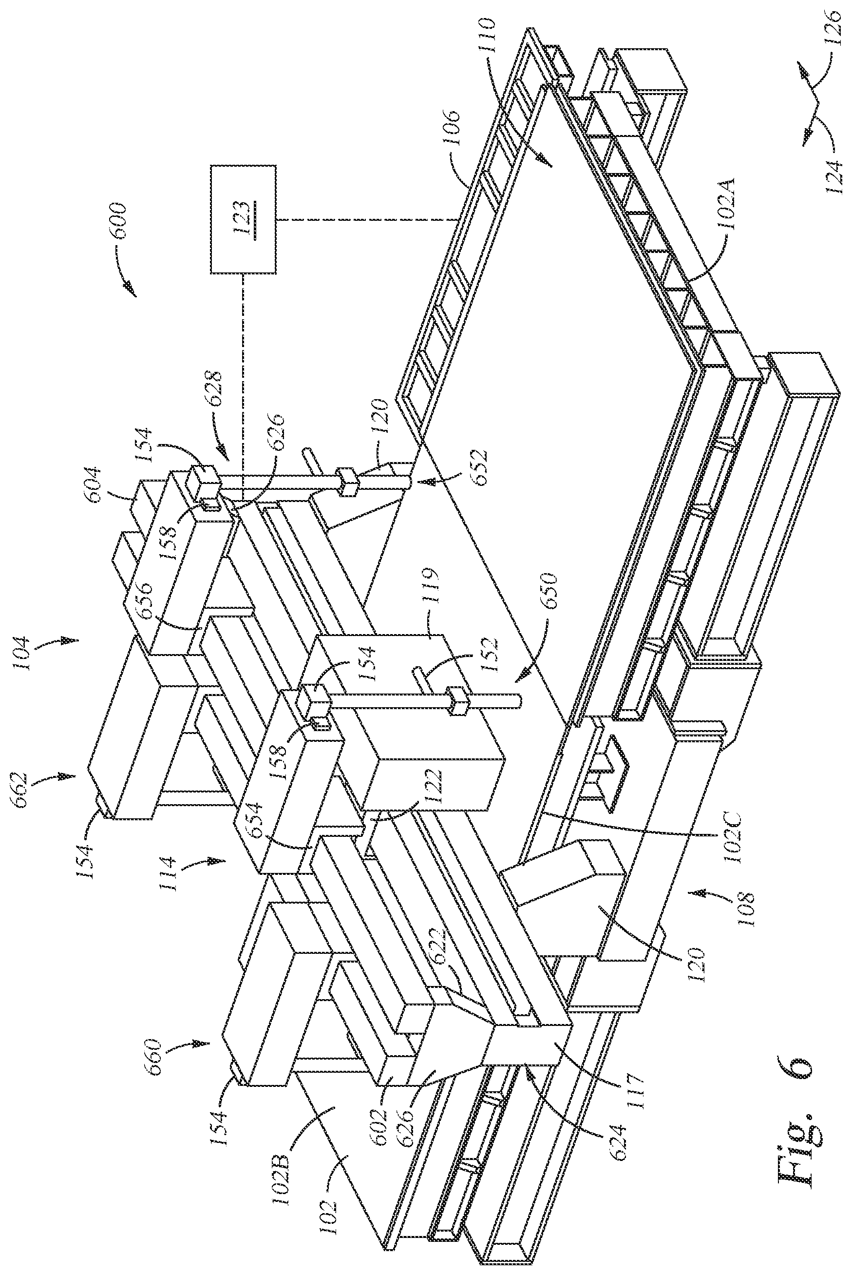 Patent US11780242 Figure 6 – Substrate positioning for deposition machine