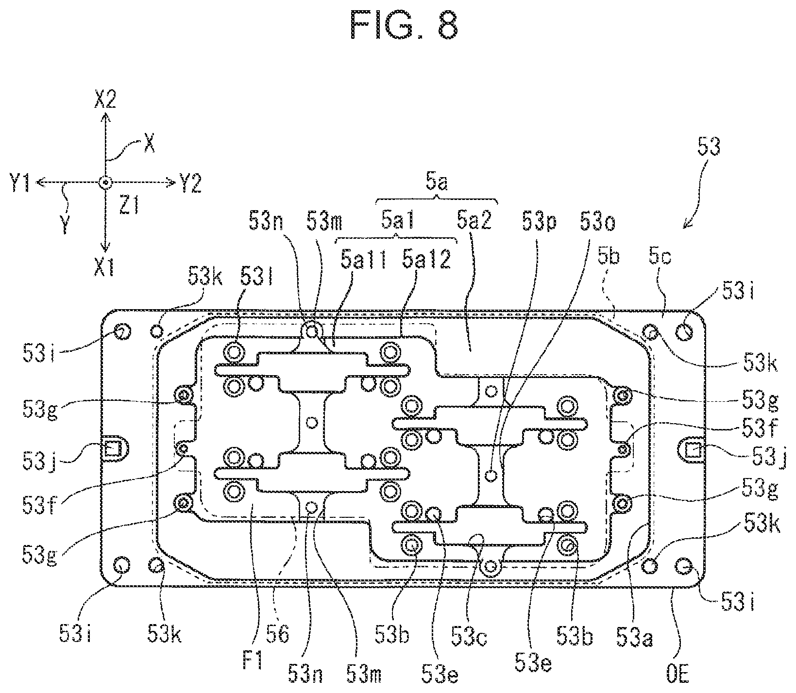 Patent US11780243 Figure 8 – Liquid ejecting head and liquid ejecting apparatus