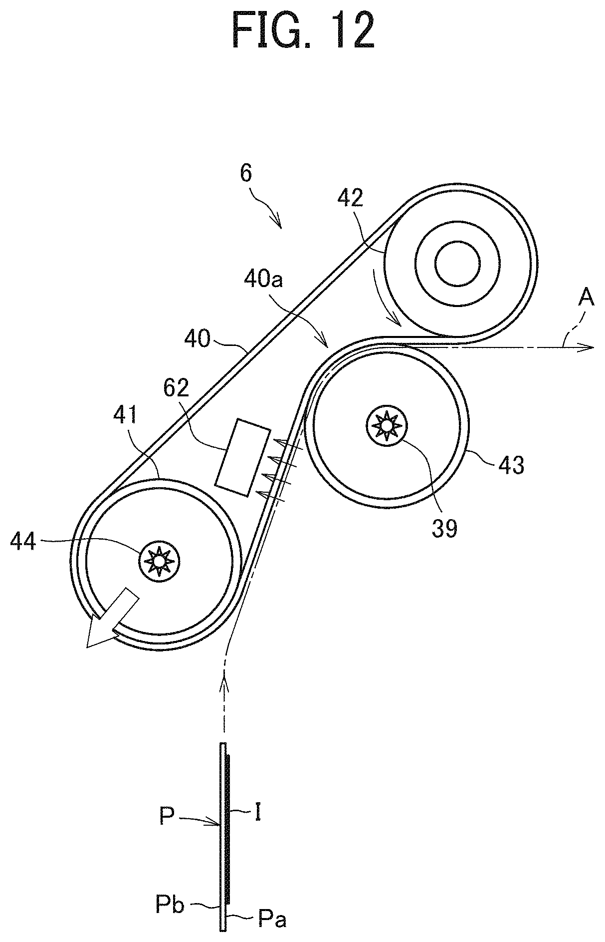 Patent US11780244 Figure 6 – Heating device, liquid applying apparatus, image forming apparatus, post-processing apparatus, and conveying device