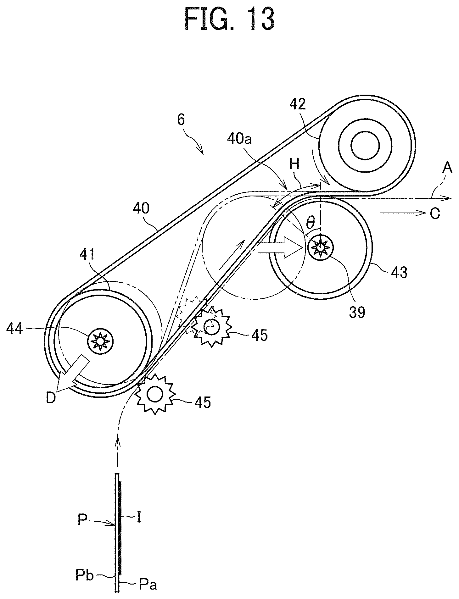 Patent US11780244 Figure 7 – Heating device, liquid applying apparatus, image forming apparatus, post-processing apparatus, and conveying device