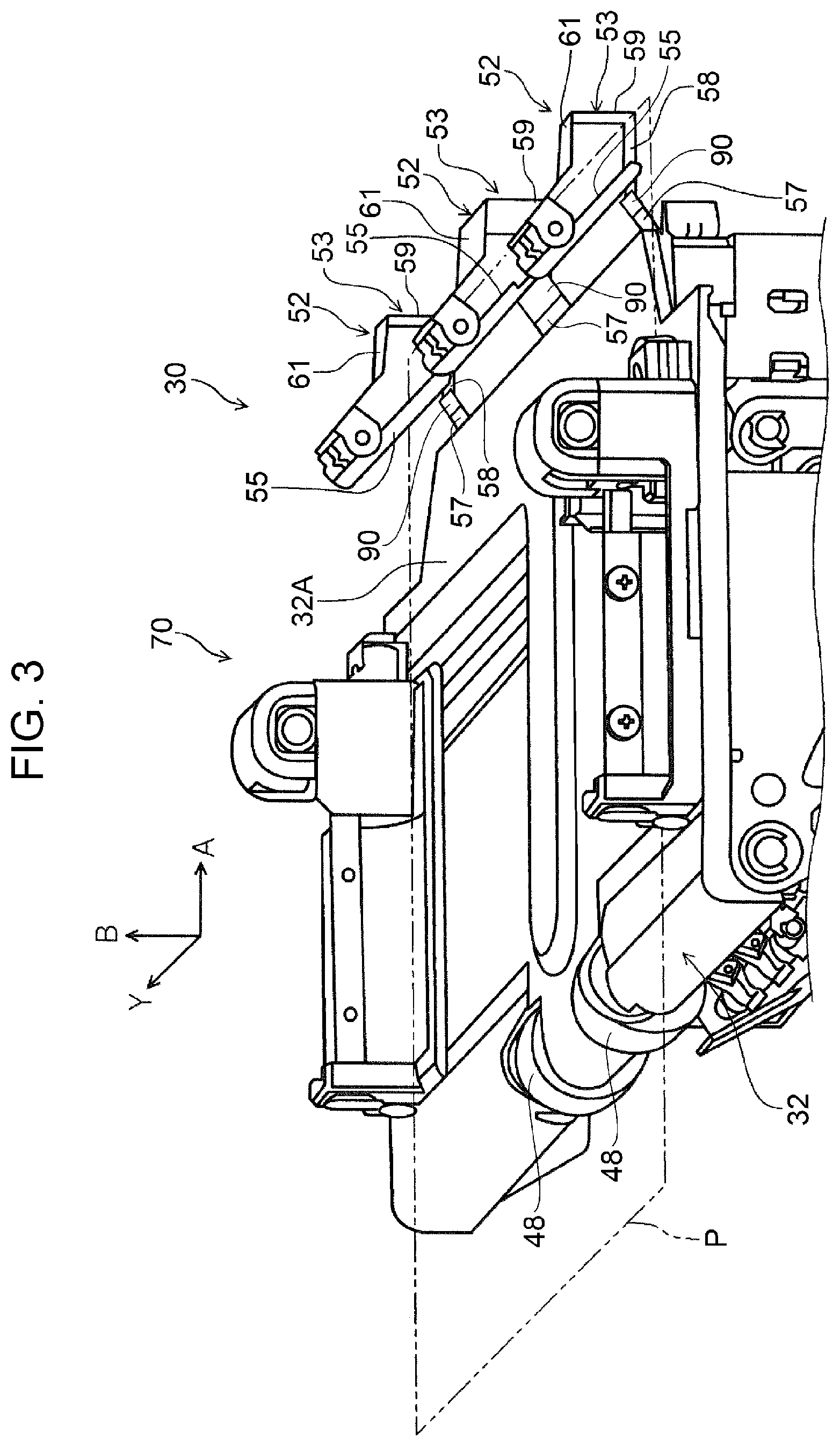 Patent US11780246 Figure 3 – Post-processing device and recording system