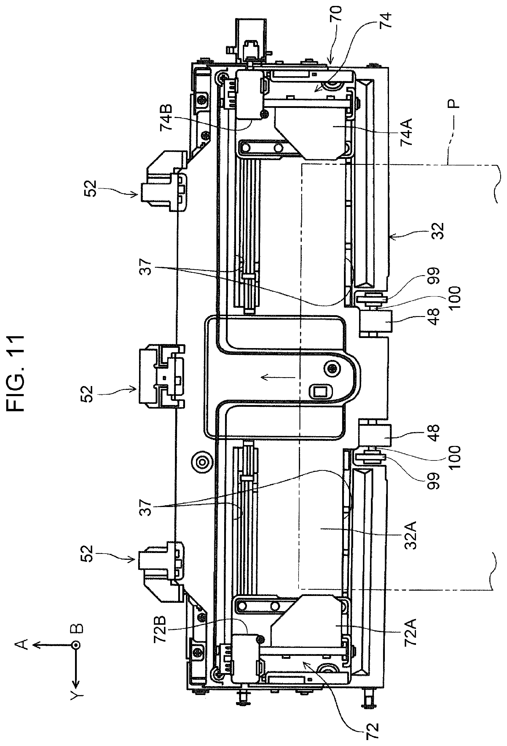 Patent US11780246 Figure 10 – Post-processing device and recording system