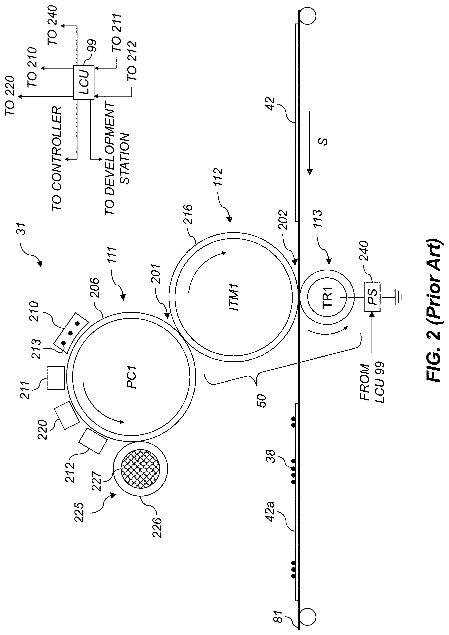 Patent US11780248 Figure 2 – Printing system with universal media border detection