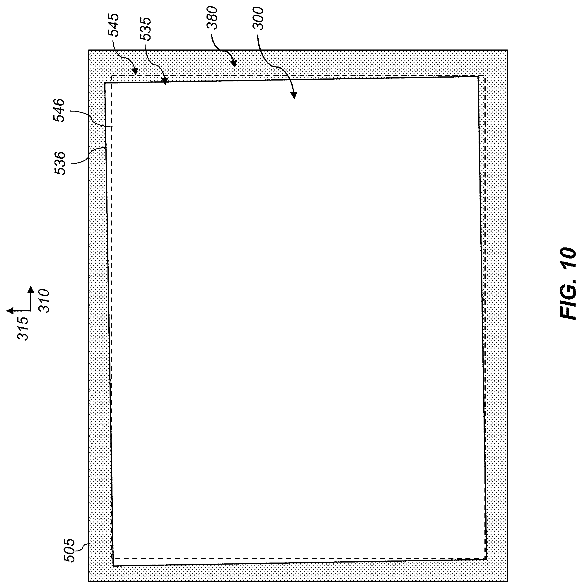 Patent US11780248 Figure 10 – Printing system with universal media border detection