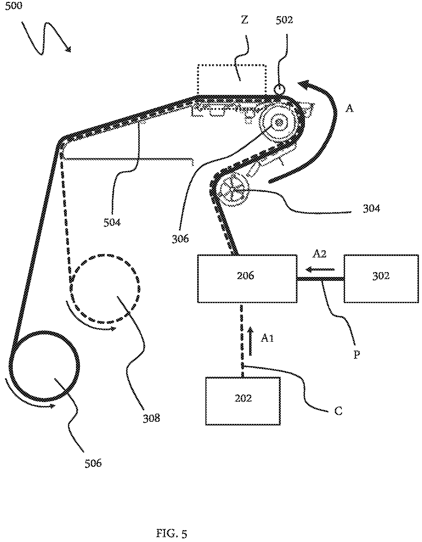 Patent US11780252 Figure 7 – Method and device for reducing distortion while printing on a flexible print medium