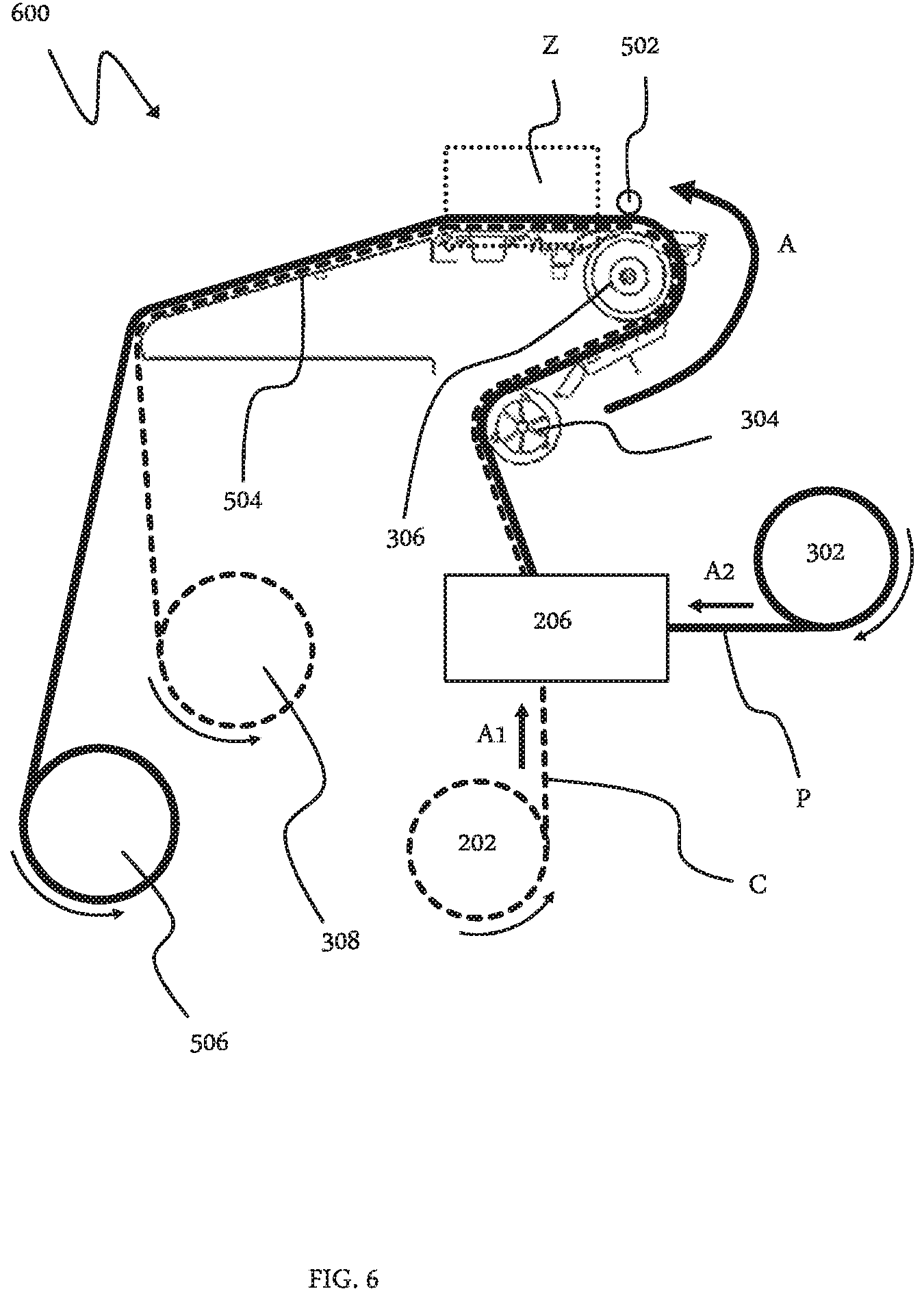 Patent US11780252 Figure 8 – Method and device for reducing distortion while printing on a flexible print medium