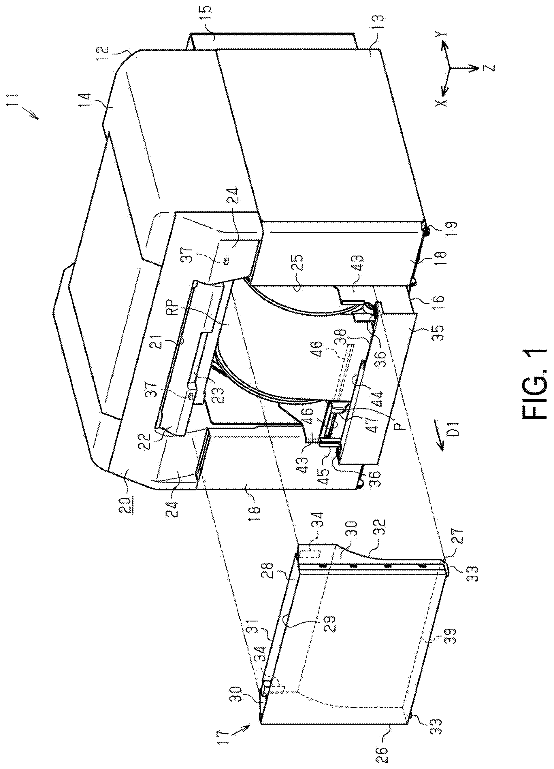 Patent US11780253 Figure 1 – Printer and control method of printer