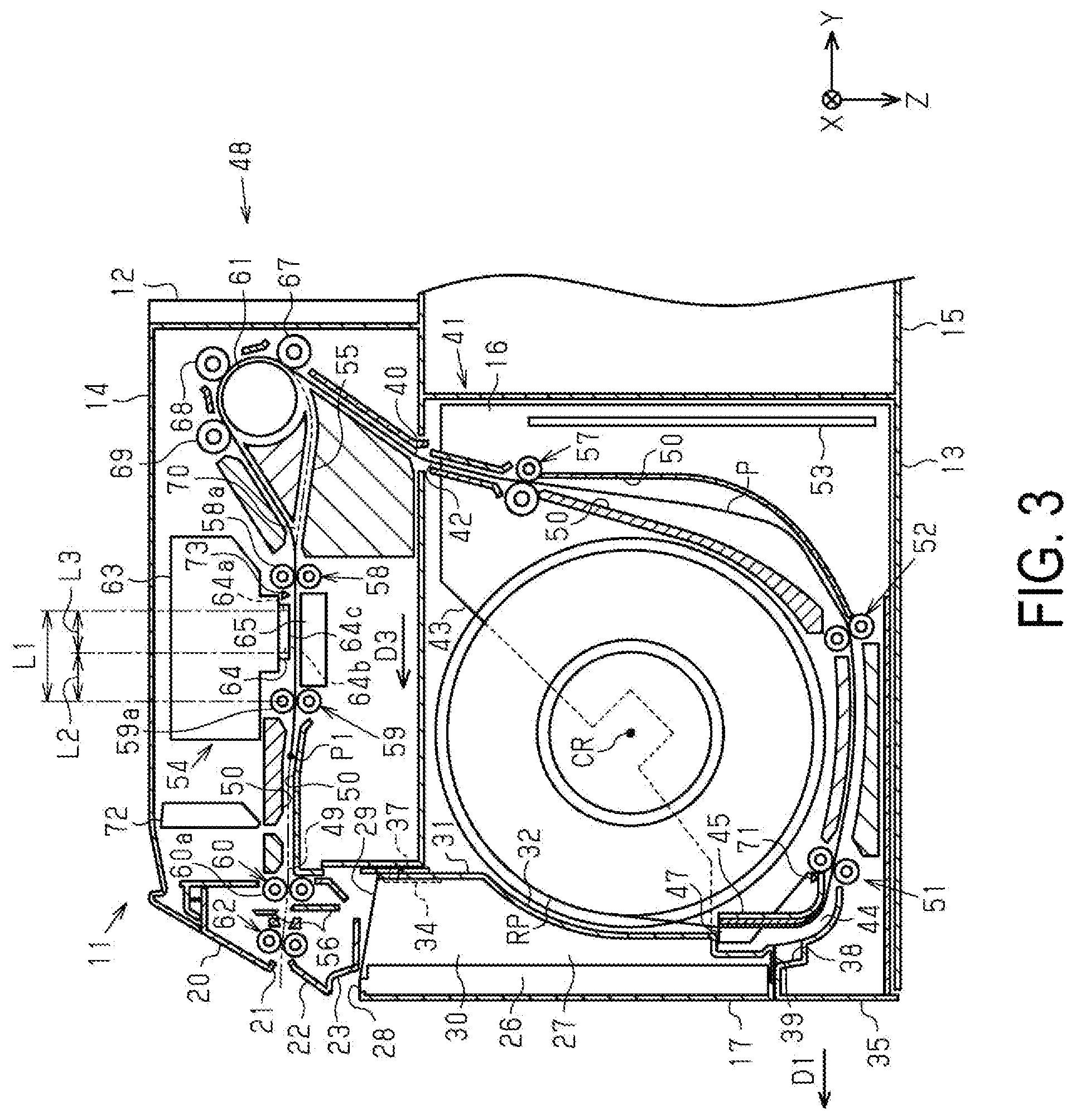 Patent US11780253 Figure 3 – Printer and control method of printer