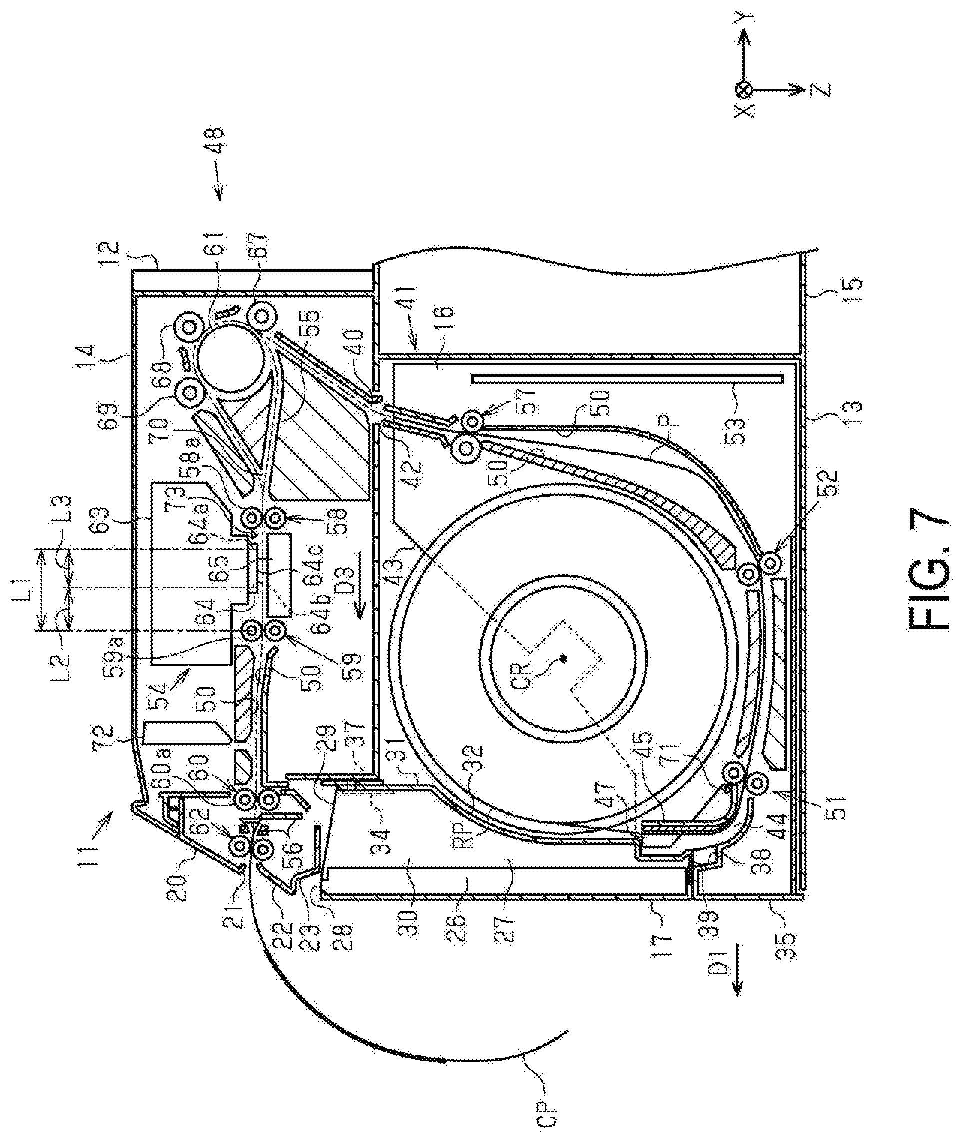Patent US11780253 Figure 7 – Printer and control method of printer