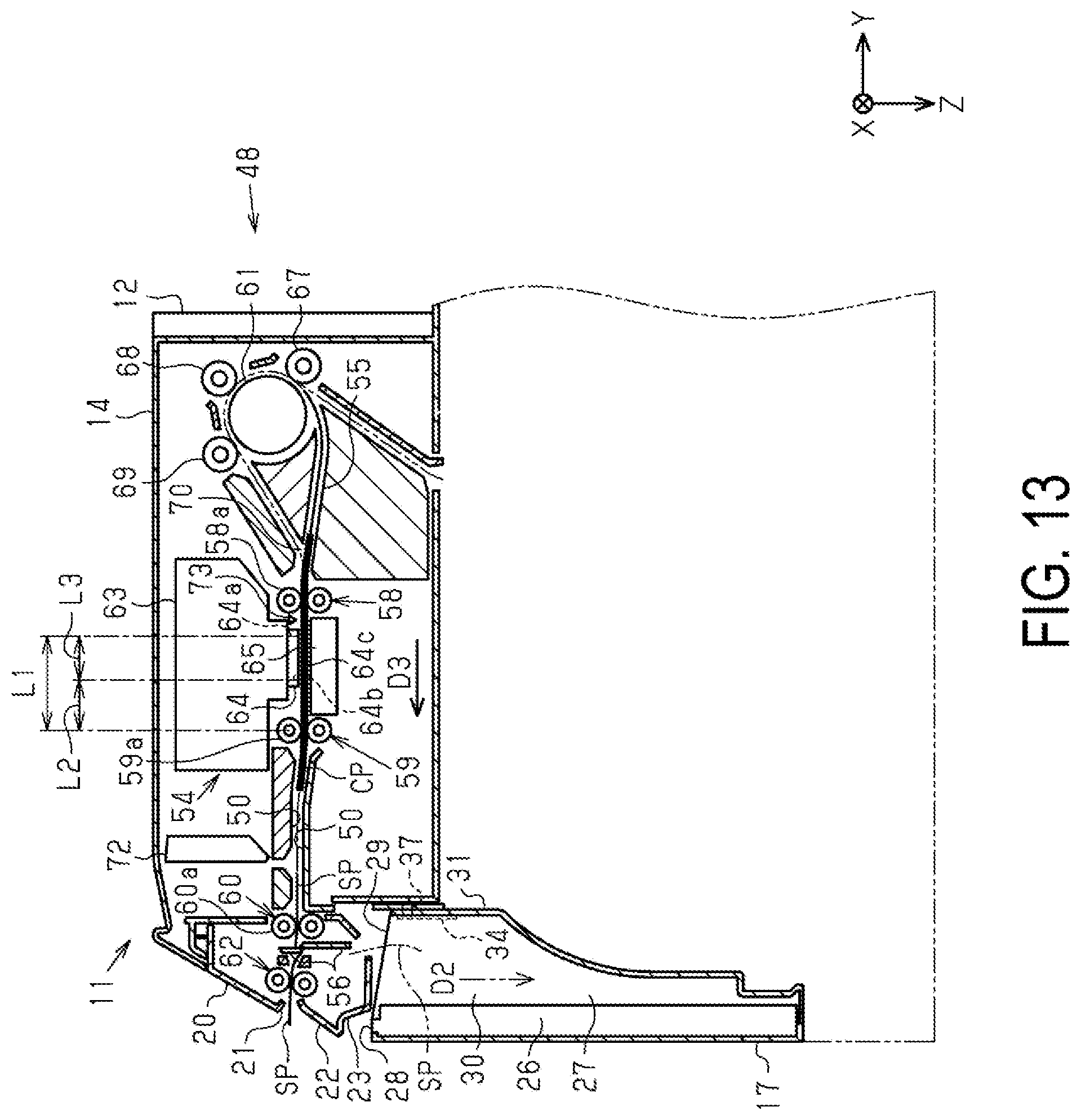 Patent US11780253 Figure 13 – Printer and control method of printer