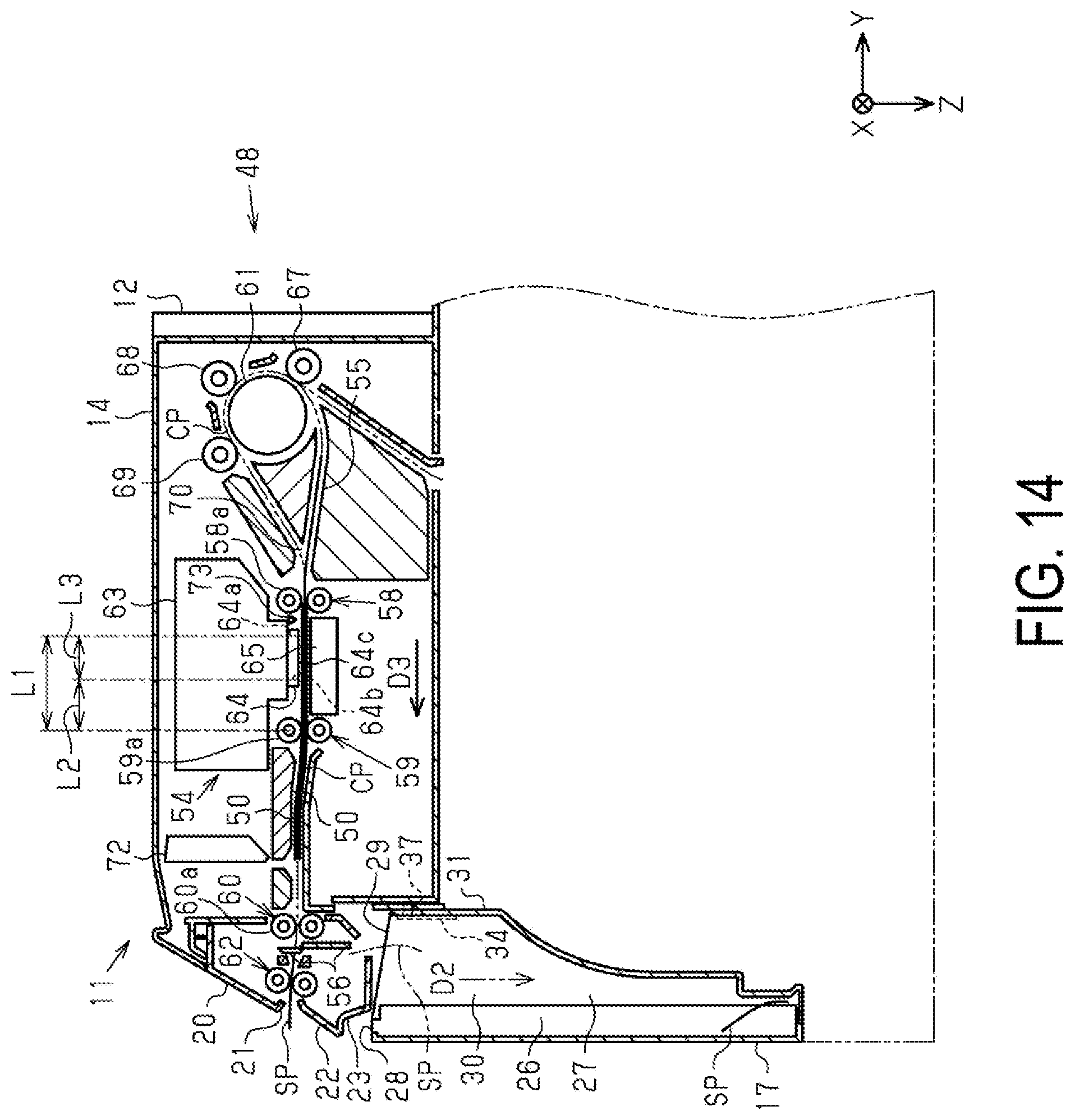 Patent US11780253 Figure 14 – Printer and control method of printer