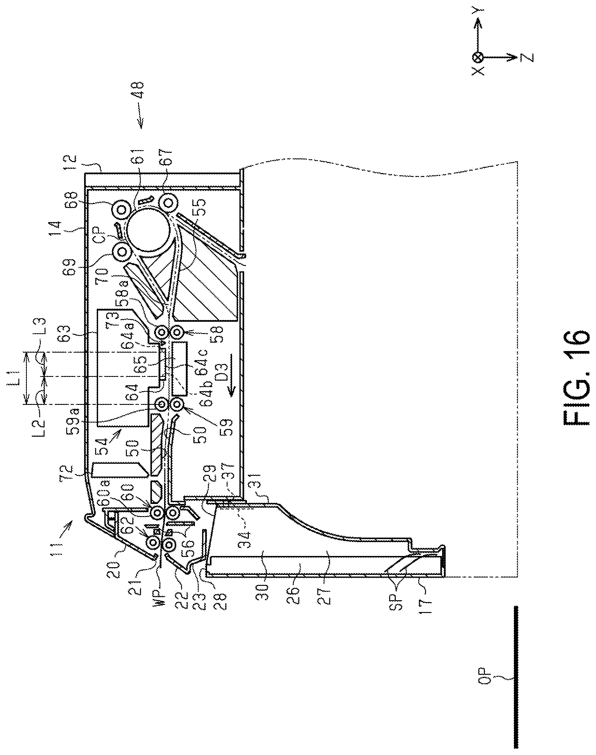 Patent US11780253 Figure 16 – Printer and control method of printer