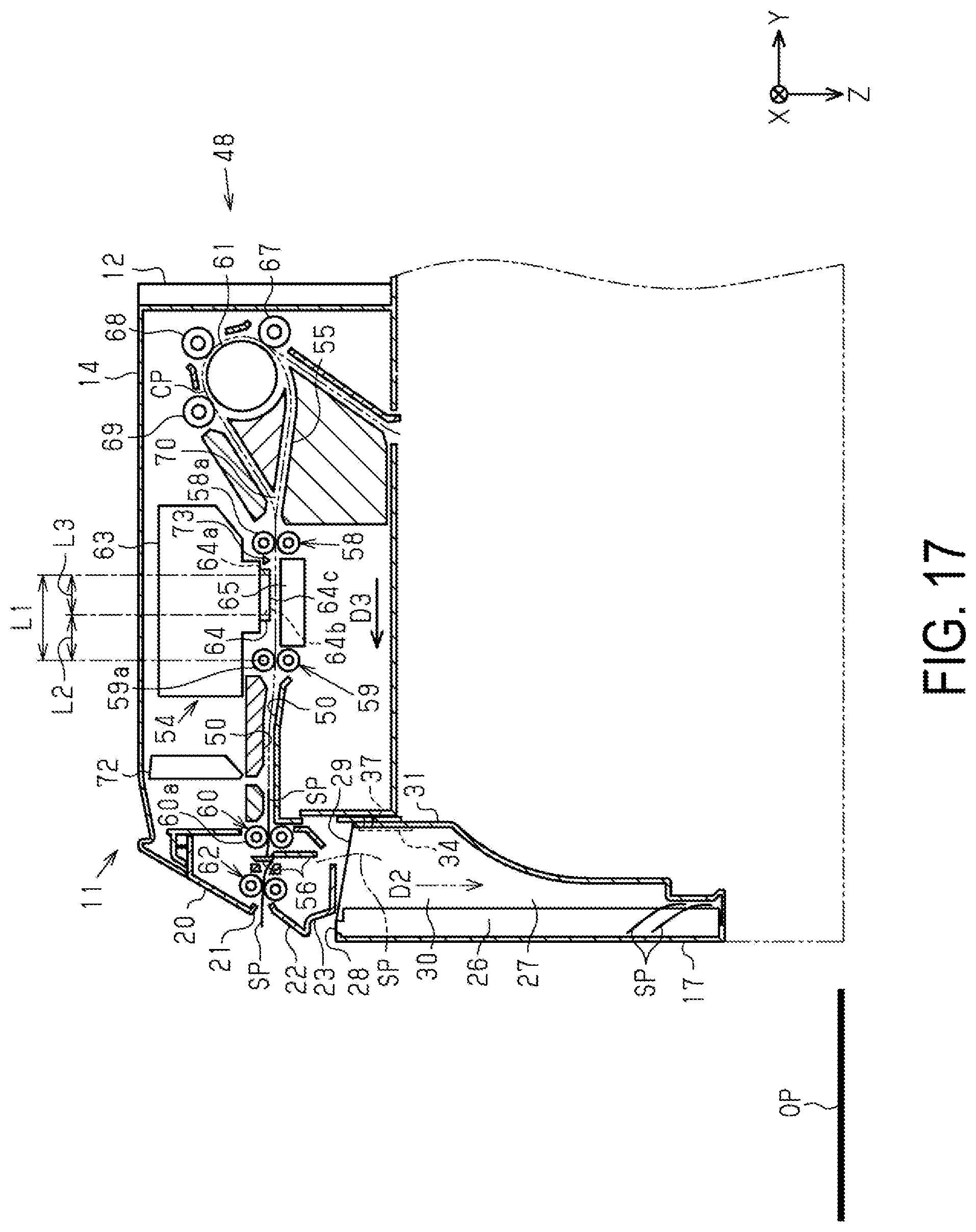 Patent US11780253 Figure 17 – Printer and control method of printer