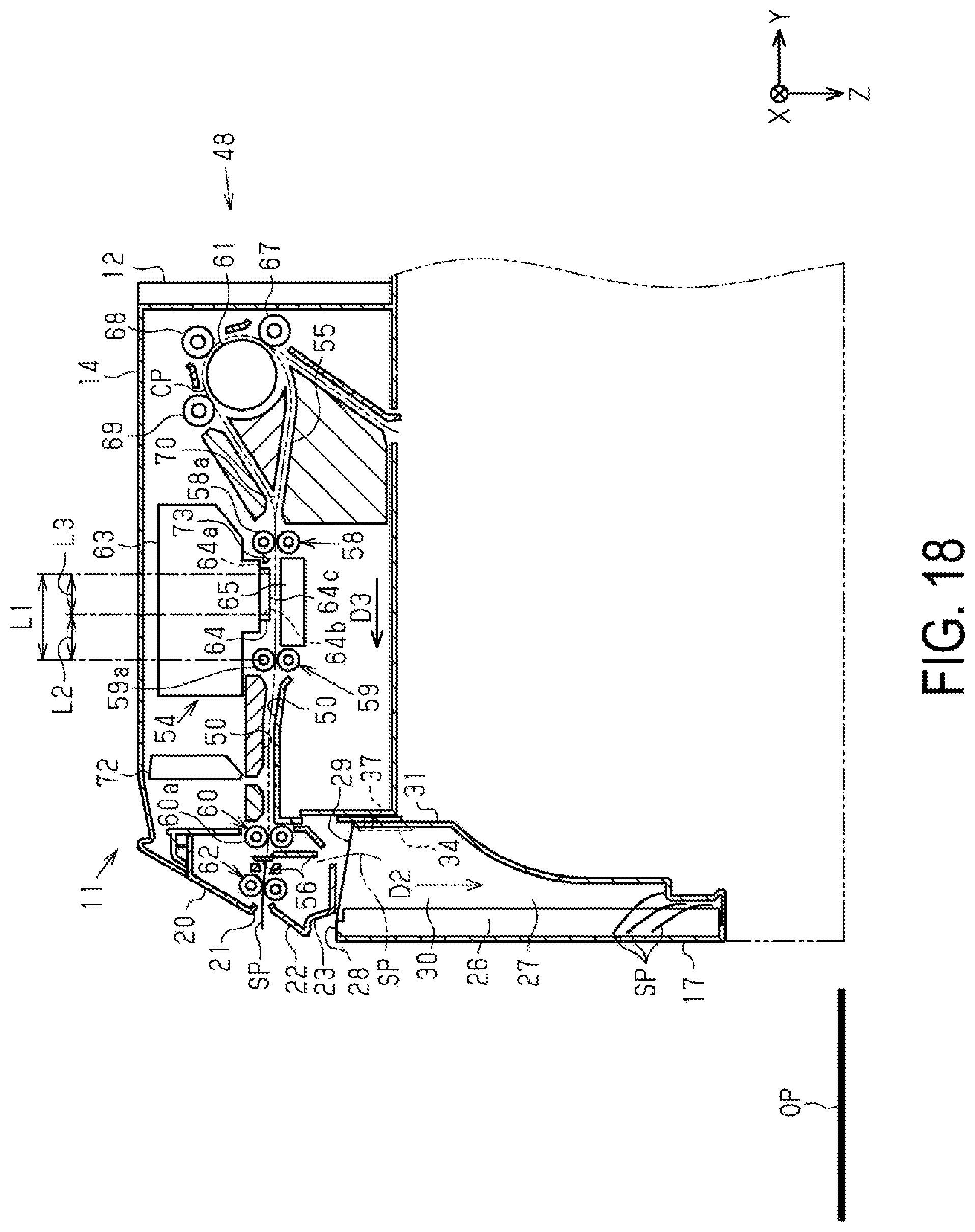 Patent US11780253 Figure 18 – Printer and control method of printer