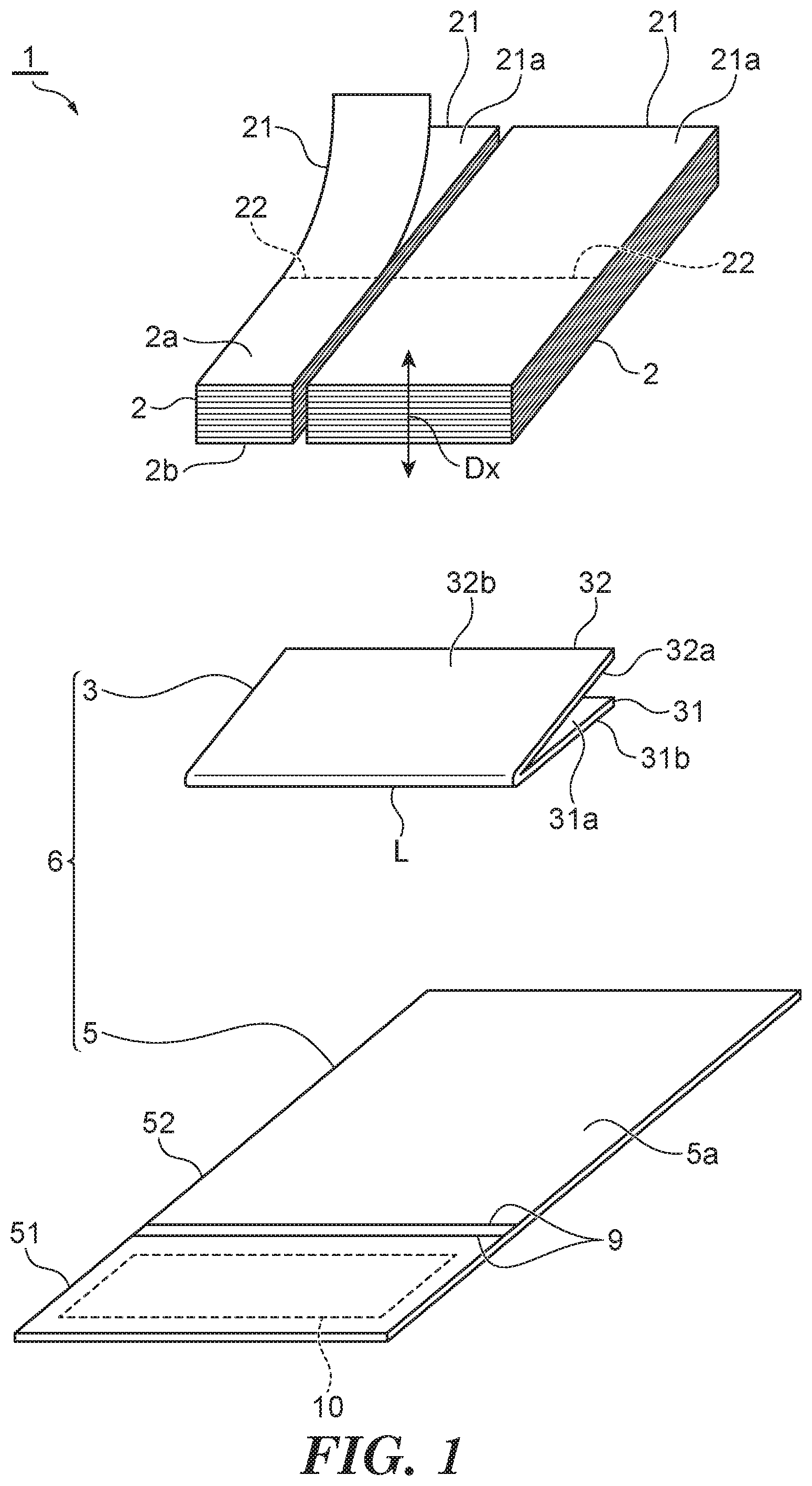 Patent US11780256 Figure 1 – Assembly and holder