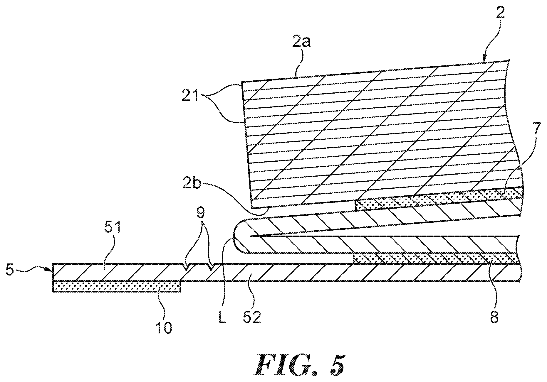Patent US11780256 Figure 5 – Assembly and holder