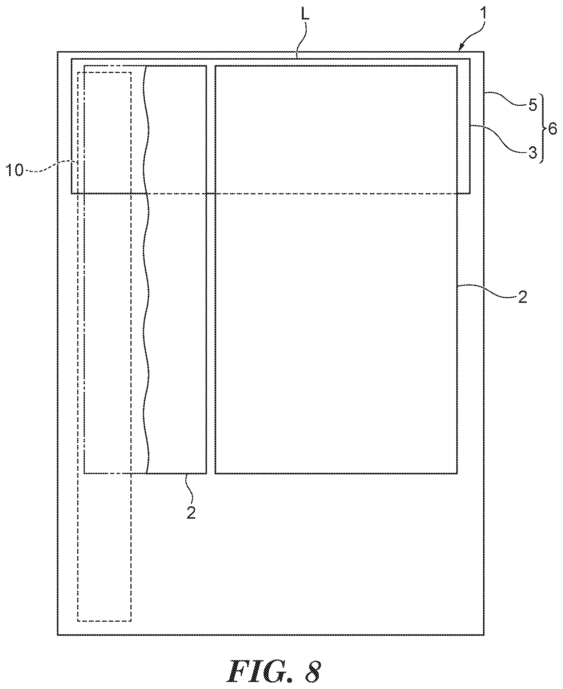 Patent US11780256 Figure 8 – Assembly and holder