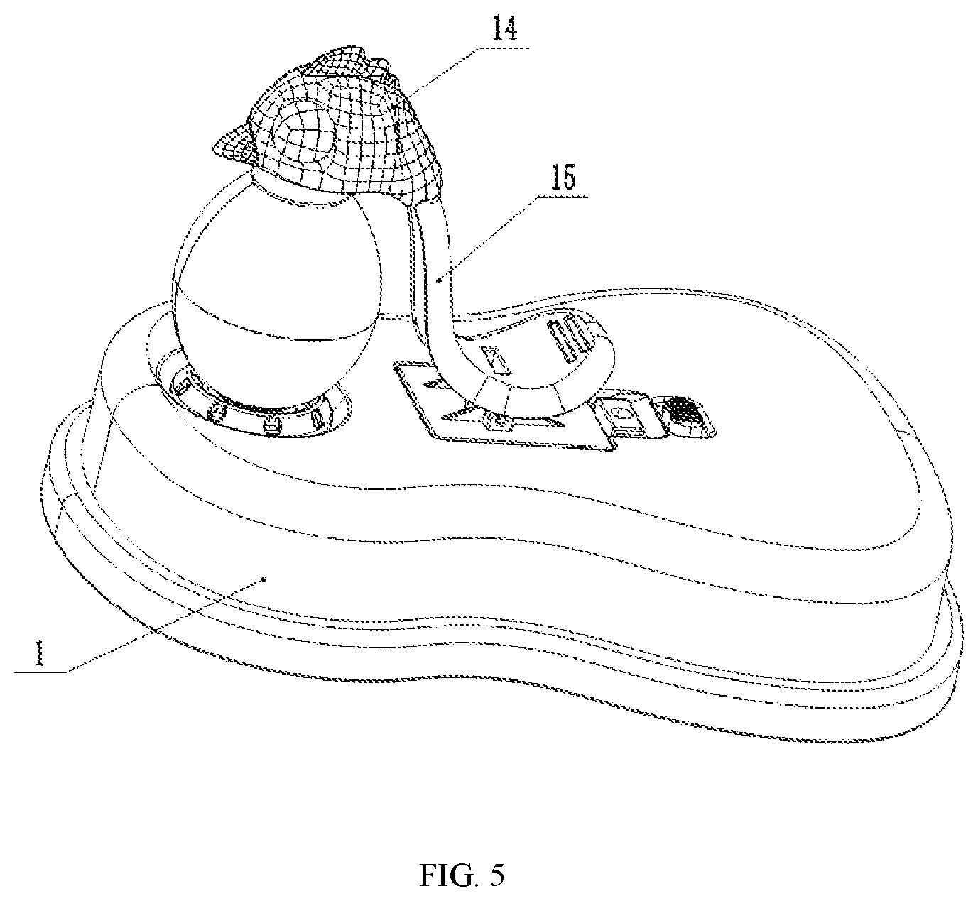 Patent US11780261 Figure 5 – Egg-drawing toy with adjustable support