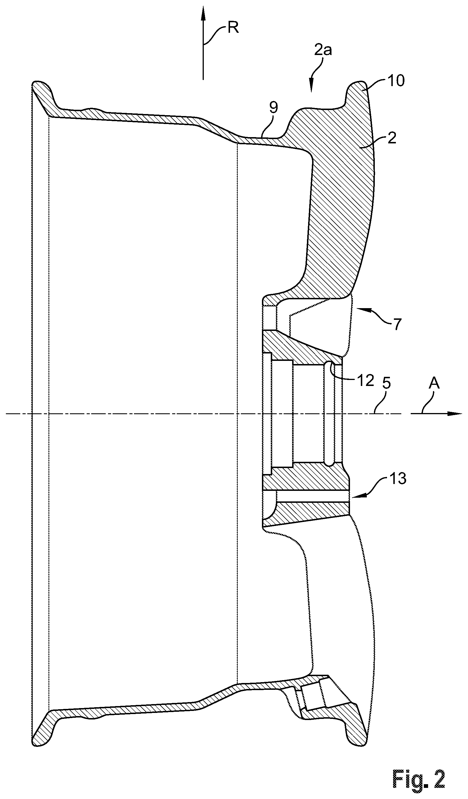 Patent US11780264 Figure 2 – Emergency wheel
