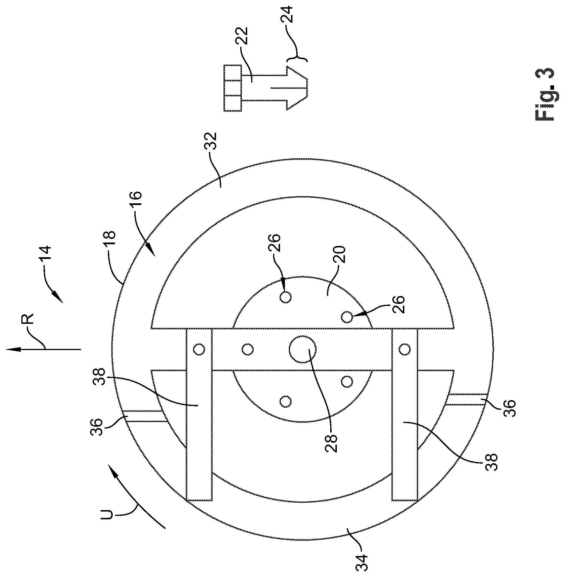 Patent US11780264 Figure 3 – Emergency wheel