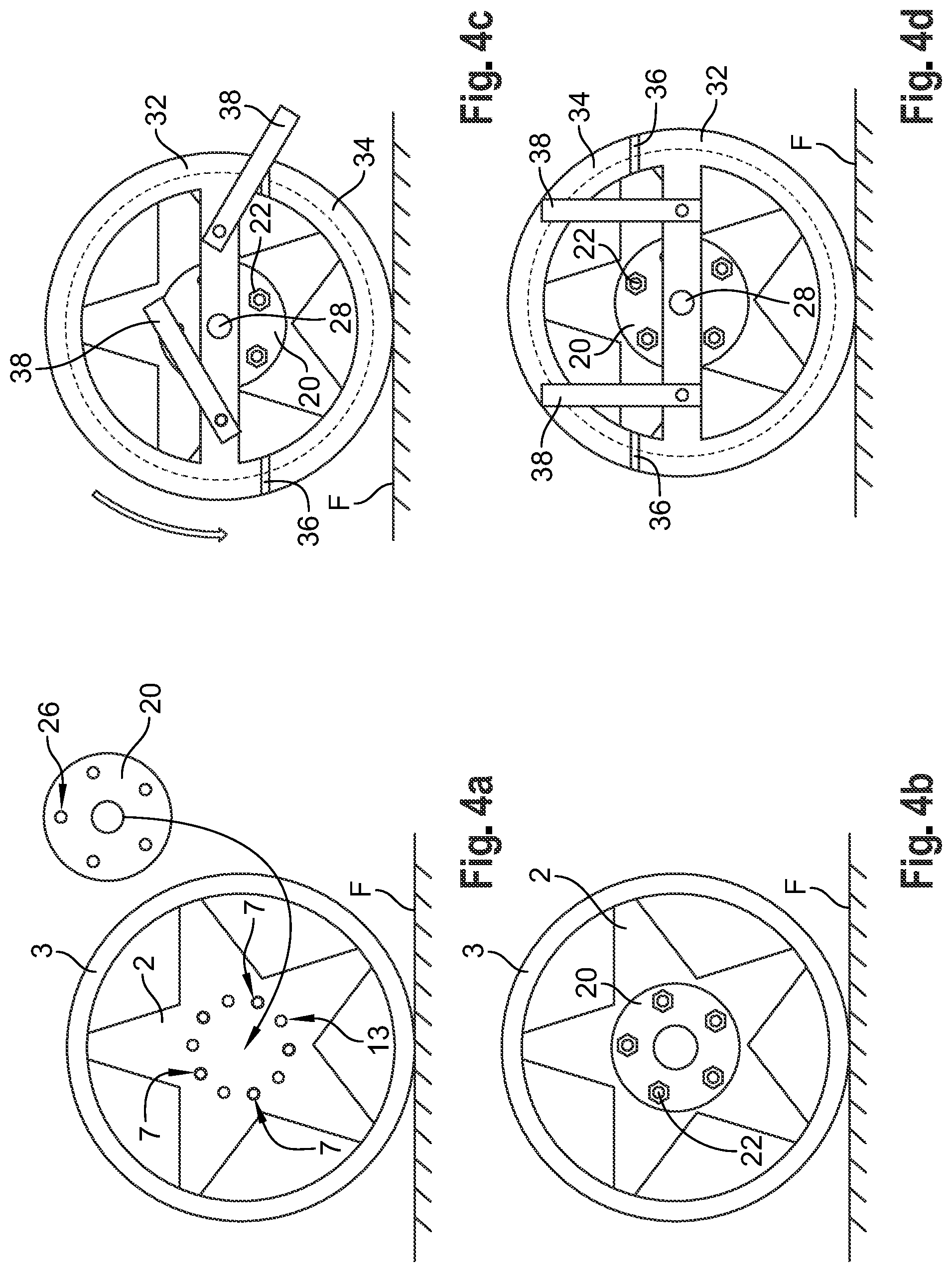 Patent US11780264 Figure 4 – Emergency wheel