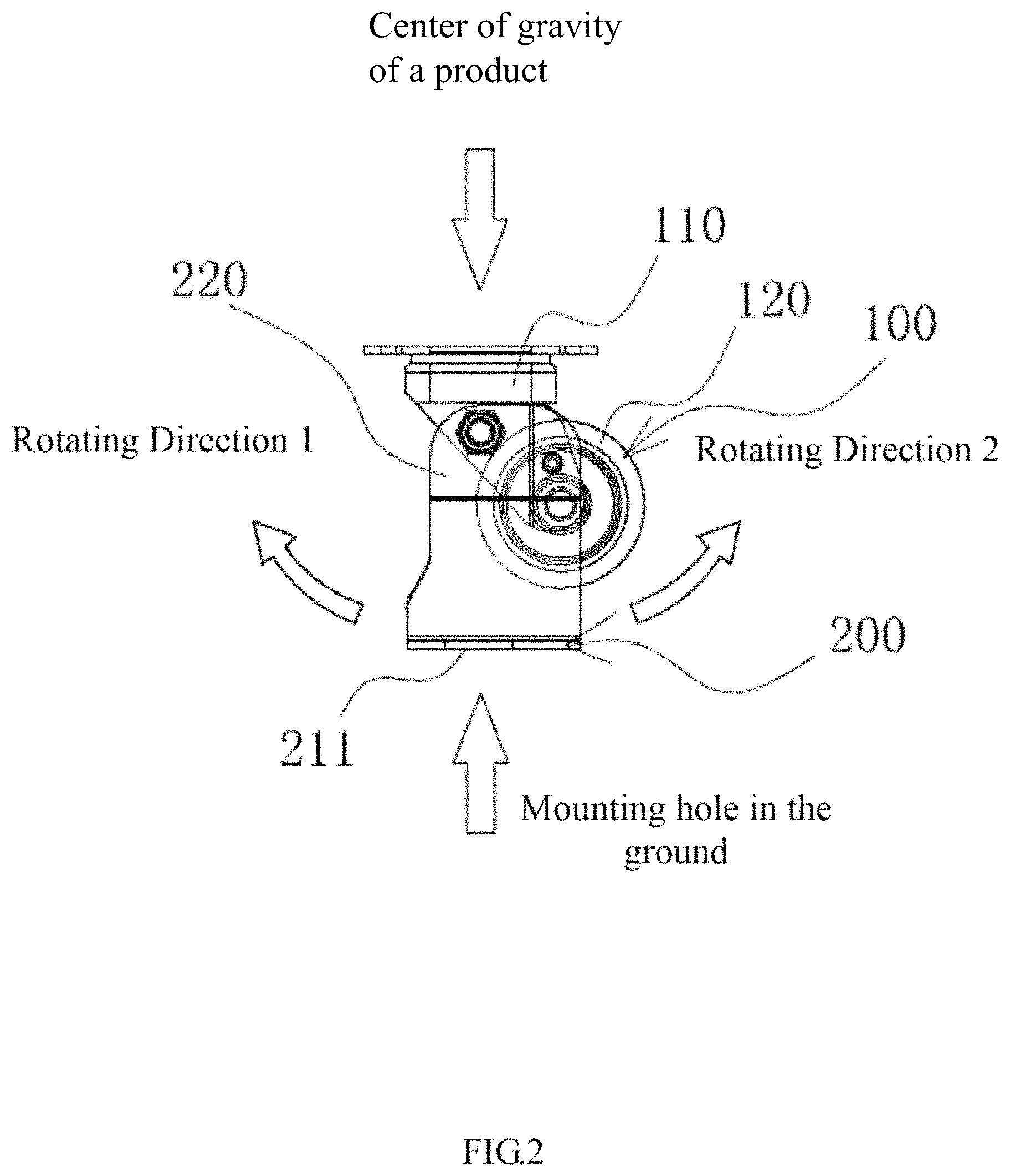 Patent US11780265 Figure 2 – Truckle structure and cabinet