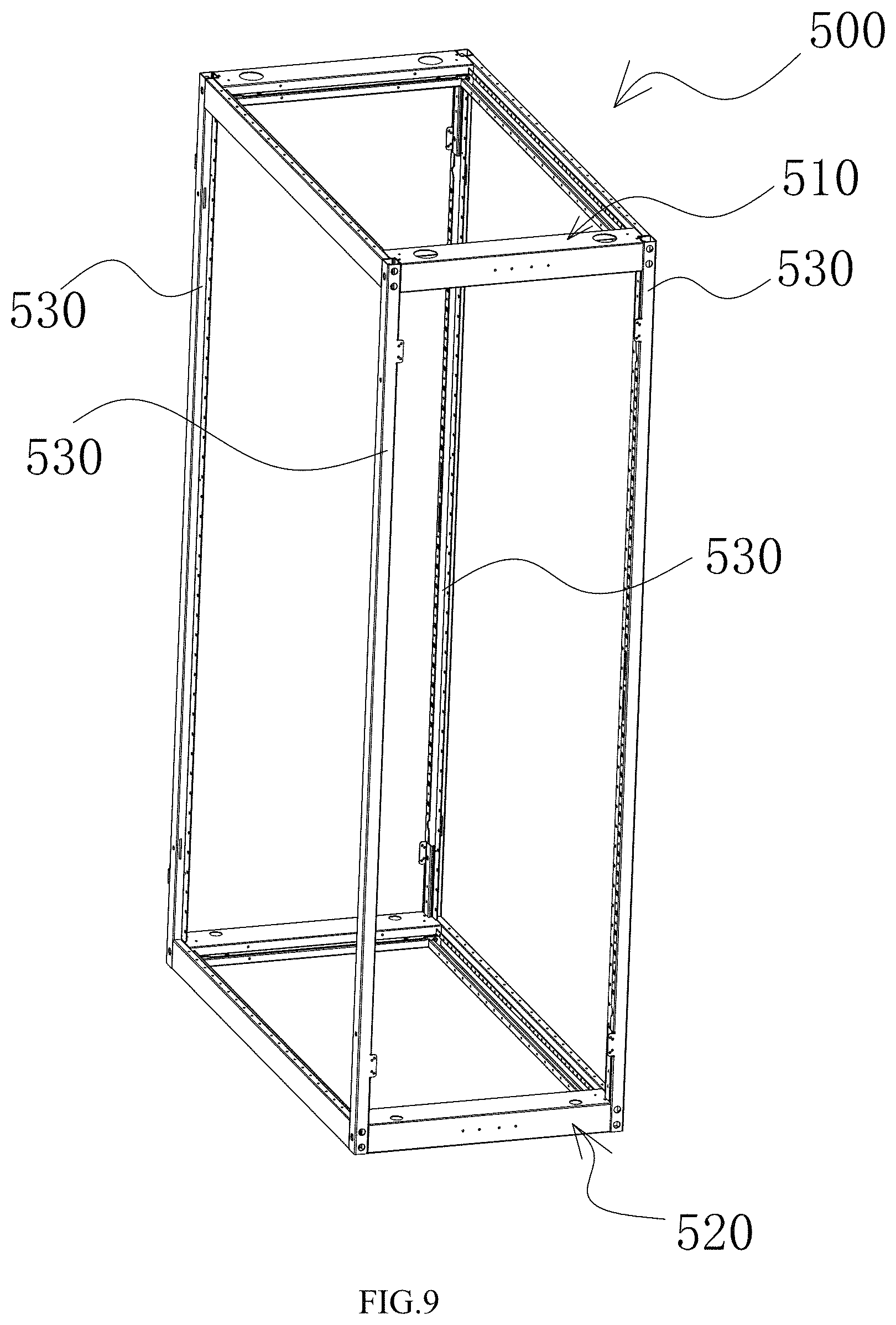 Patent US11780265 Figure 8 – Truckle structure and cabinet