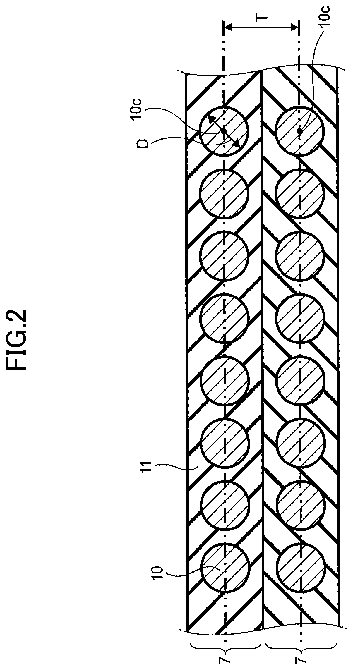 Patent US11780266 Figure 2 – Tire with specified belt layers of 1X4 steel cords