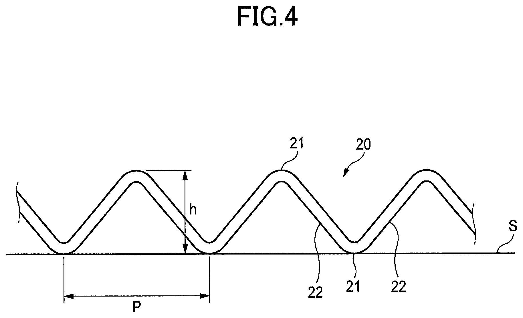 Patent US11780266 Figure 4 – Tire with specified belt layers of 1X4 steel cords