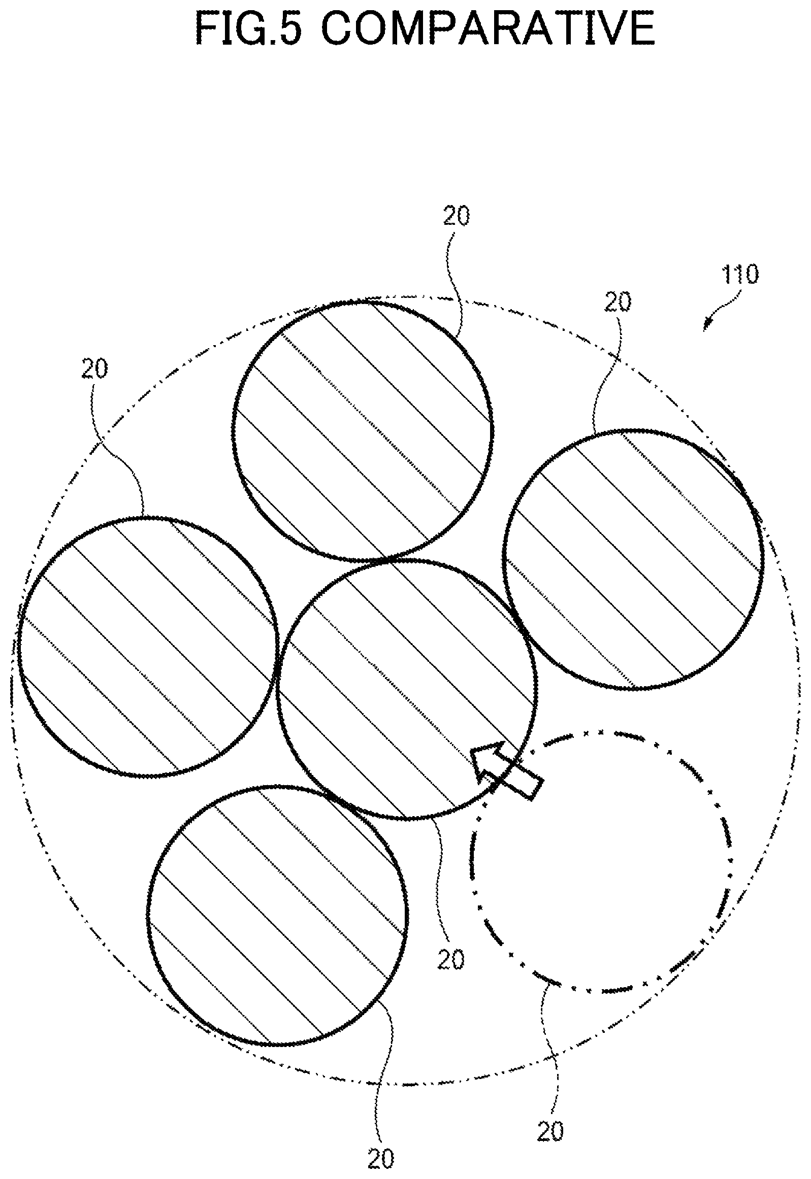 Patent US11780266 Figure 5 – Tire with specified belt layers of 1X4 steel cords