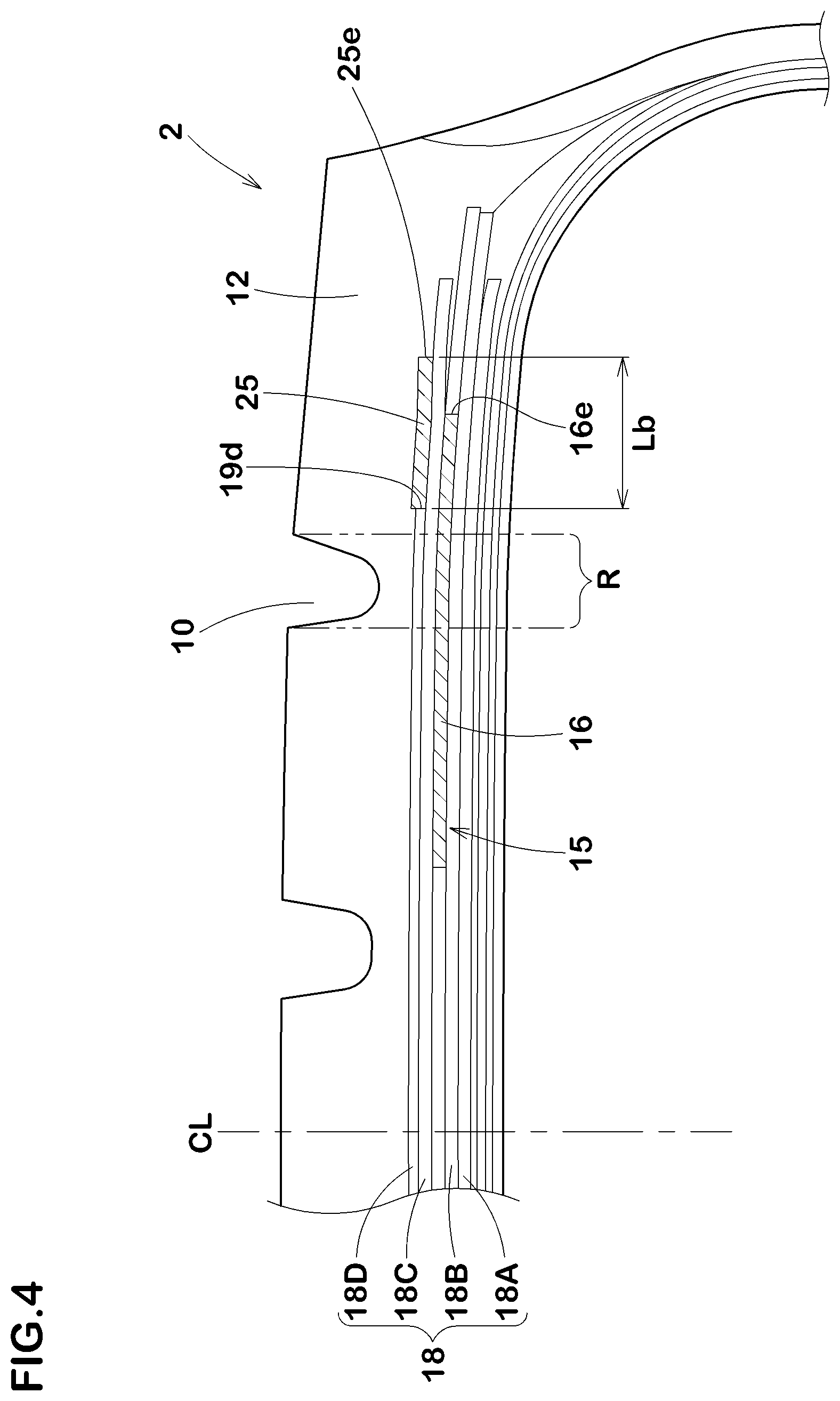 Patent US11780268 Figure 4 – Tyre
