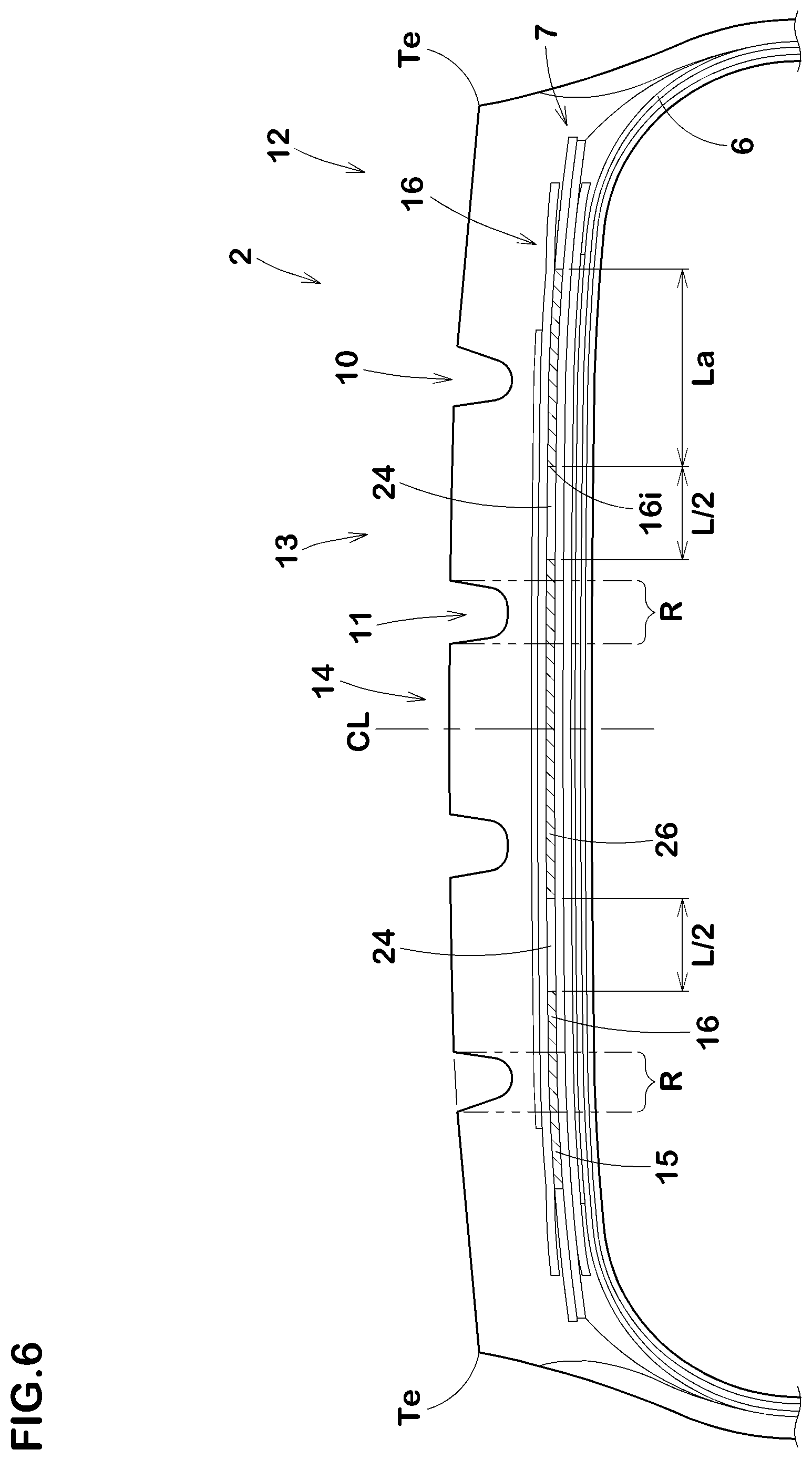 Patent US11780268 Figure 6 – Tyre