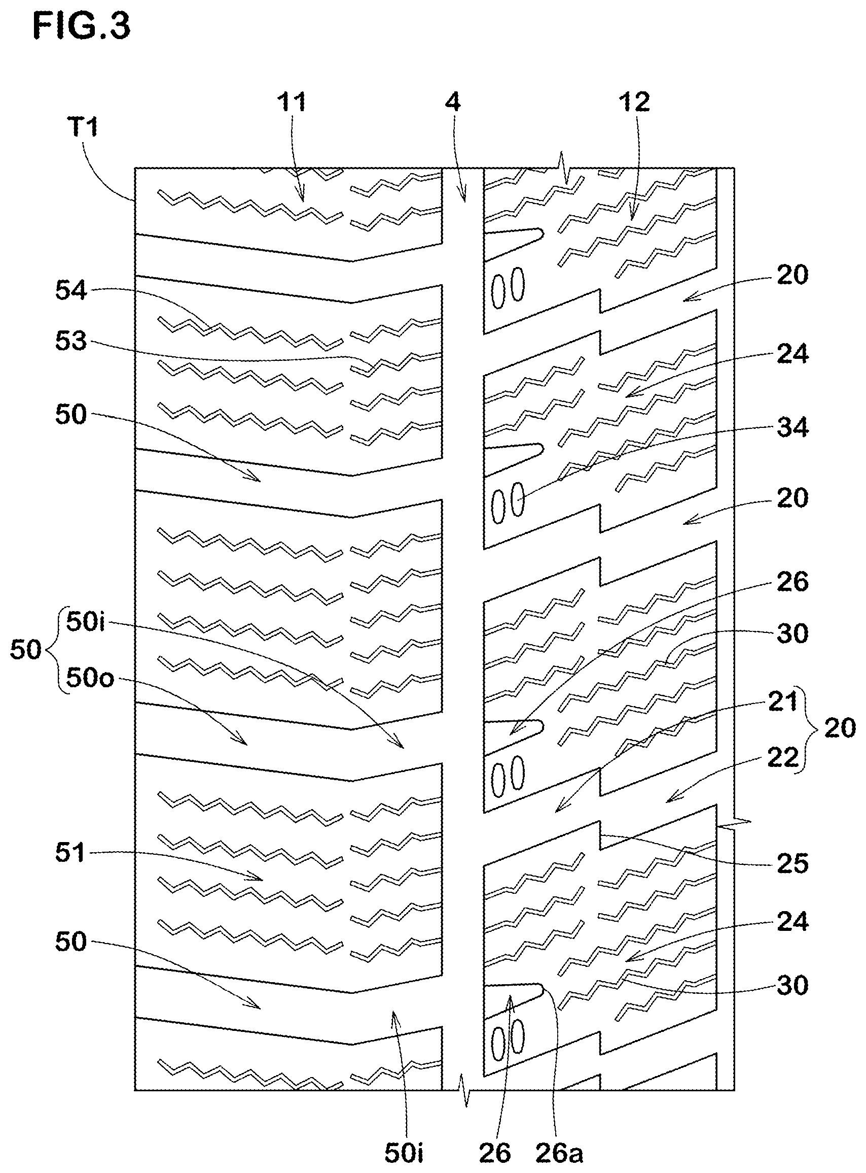 Patent US11780270 Figure 3 – Tire