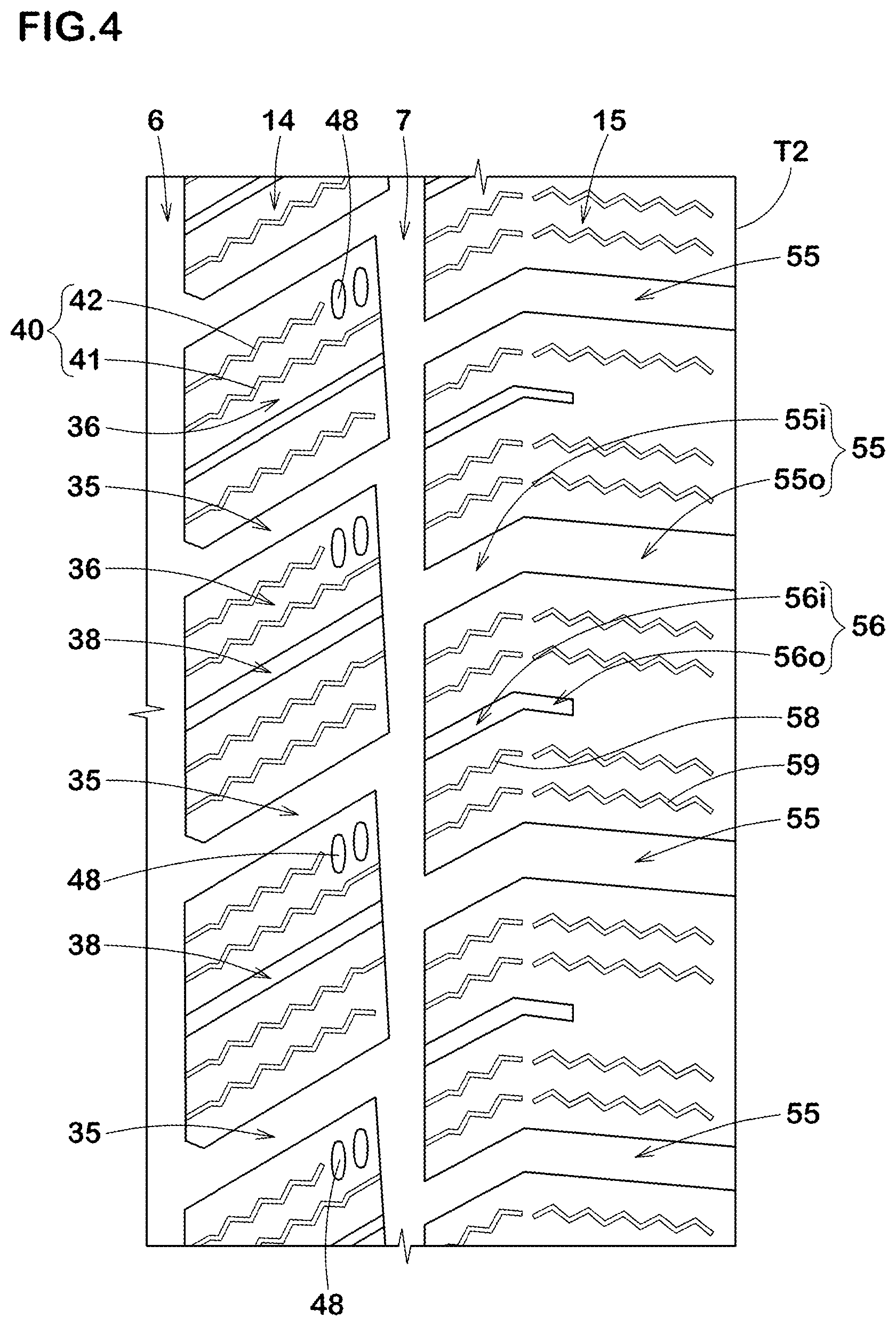 Patent US11780270 Figure 4 – Tire