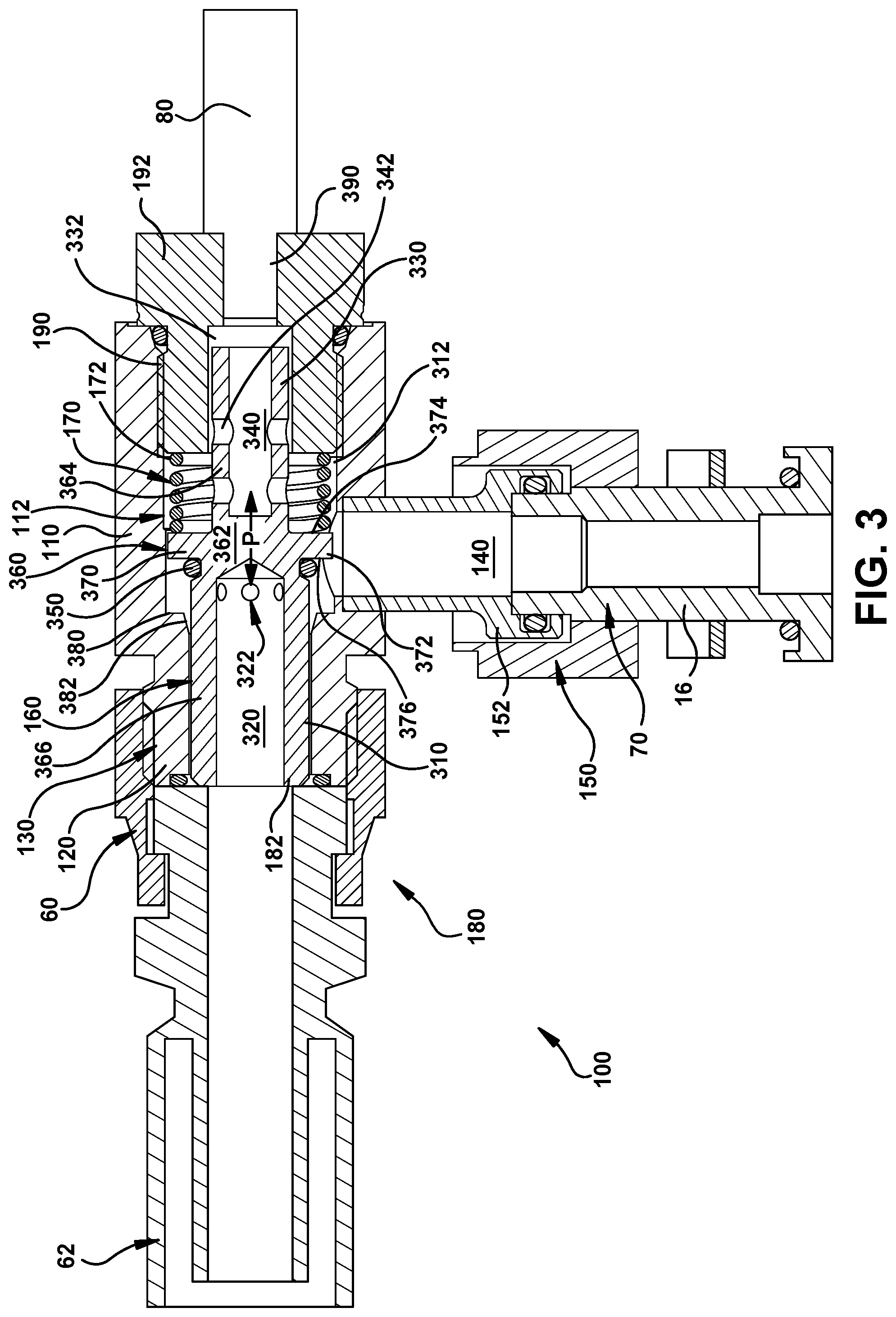 Patent US11780275 Figure 3 – Valve fitting for a tire assembly of a working vehicle equipped with a central tire inflation system (CTIS)