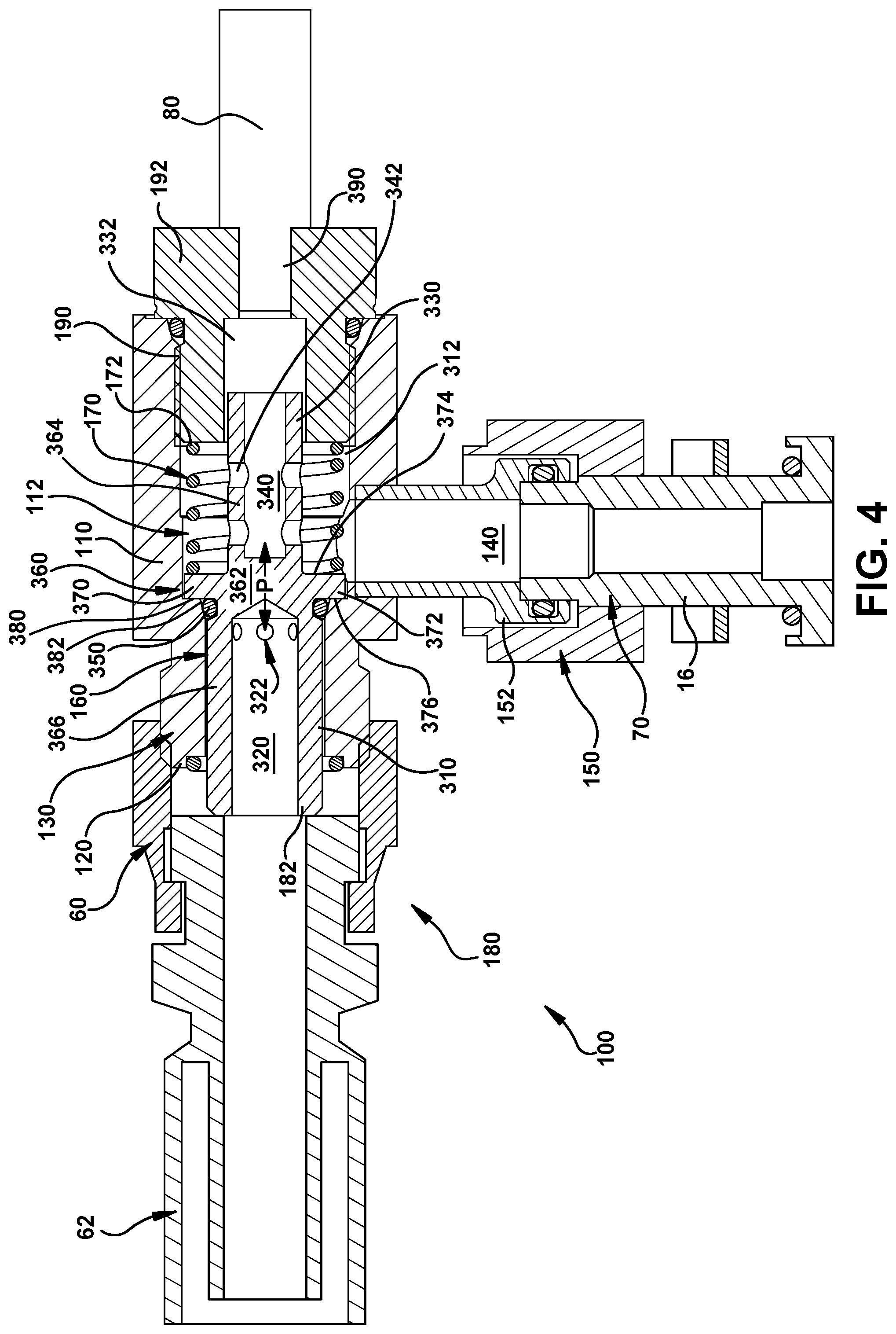 Patent US11780275 Figure 4 – Valve fitting for a tire assembly of a working vehicle equipped with a central tire inflation system (CTIS)