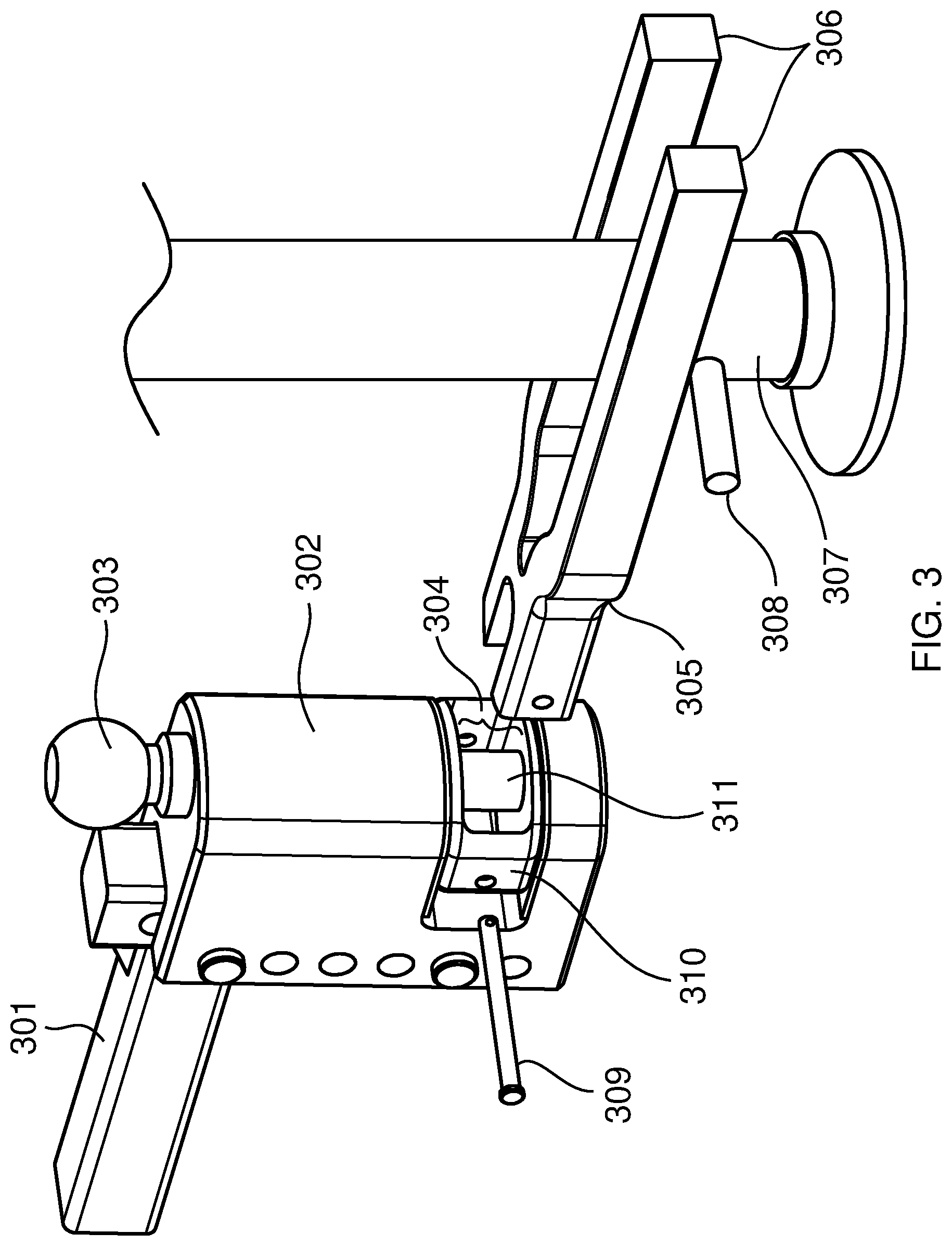 Patent US11780278 Figure 3 – Sway controlling hitch system