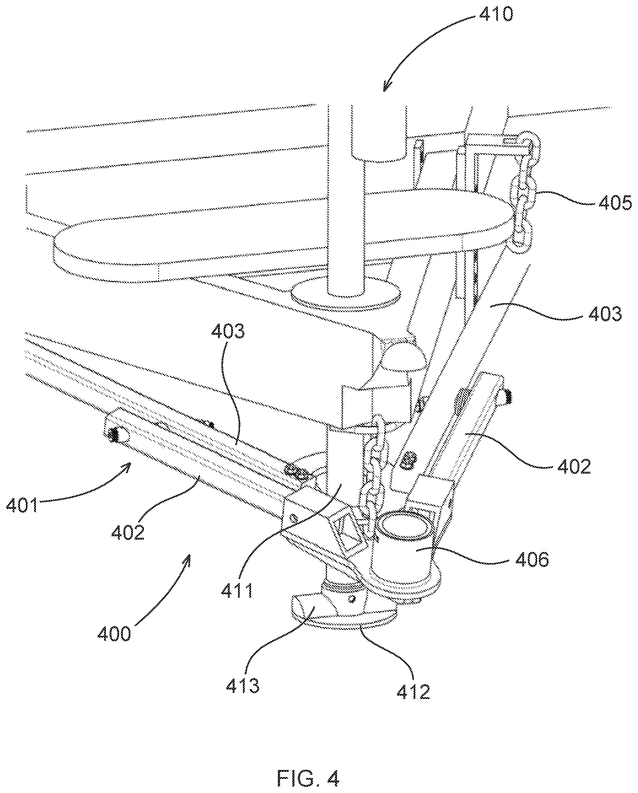 Patent US11780278 Figure 4 – Sway controlling hitch system