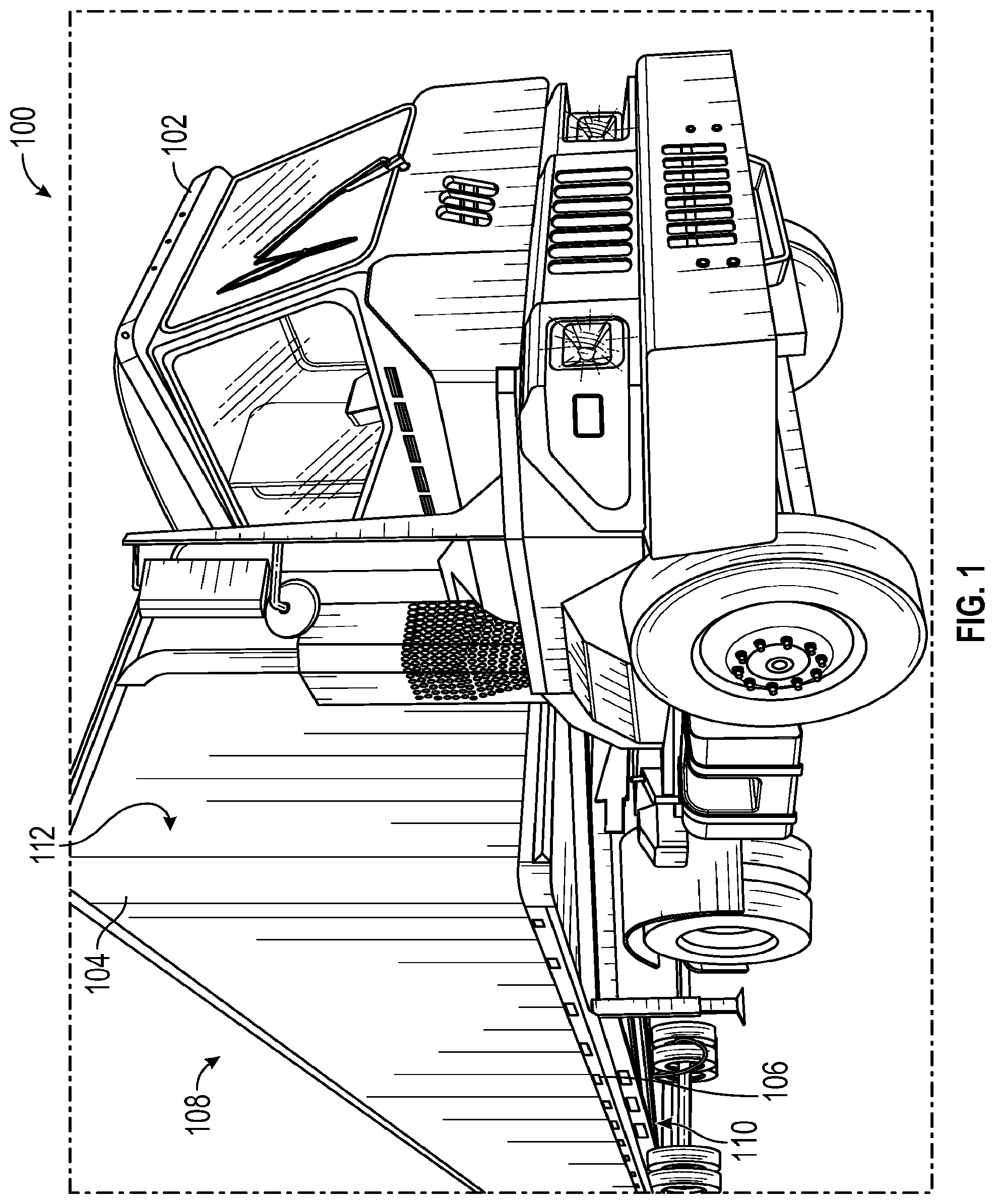 Patent US11780279 Figure 1 – Trailer visibility safety system