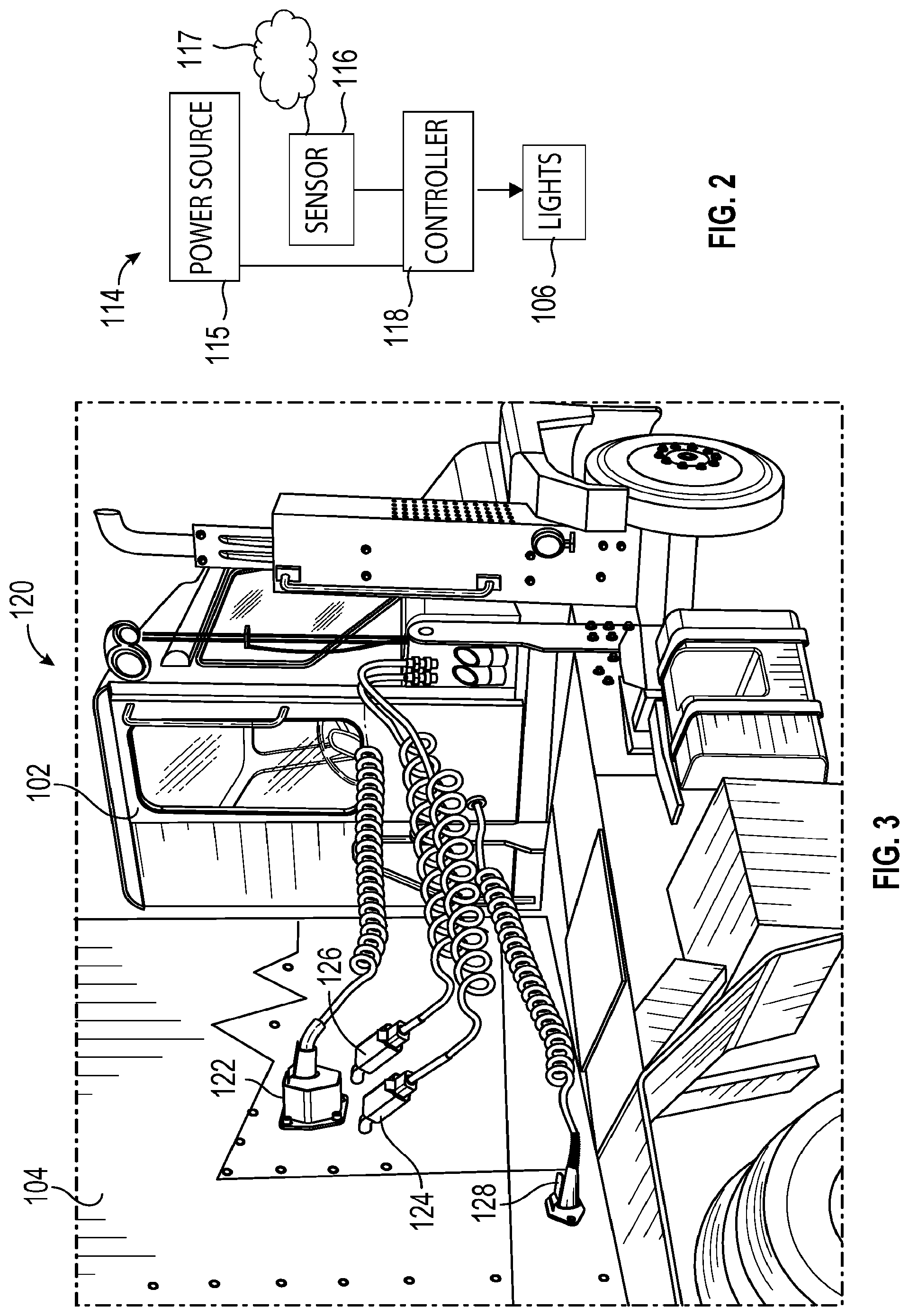 Patent US11780279 Figure 2 – Trailer visibility safety system