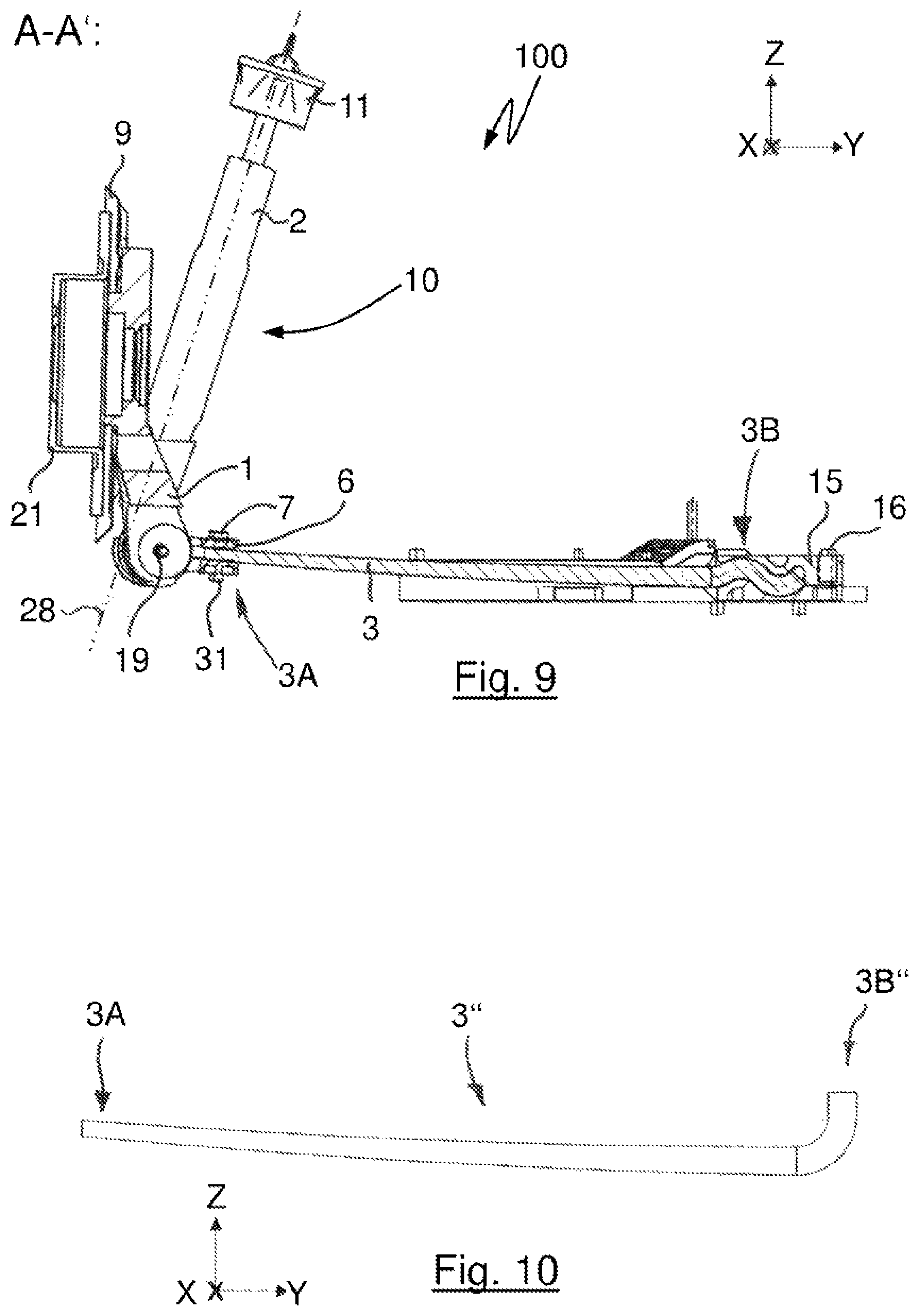 Patent US11780281 Figure 5 – Independent wheel suspension for a two-track vehicle, axle and vehicle