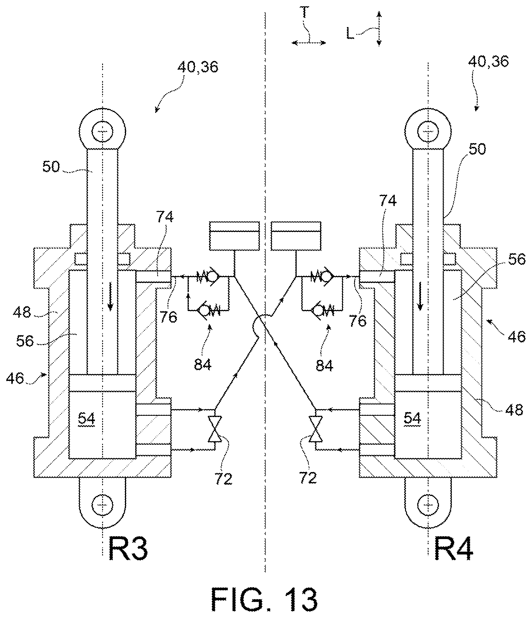 Patent US11780284 Figure 9 – Vehicle comprising a controlled vertical position chassis, in order to be lowered into a low position supported on the ground