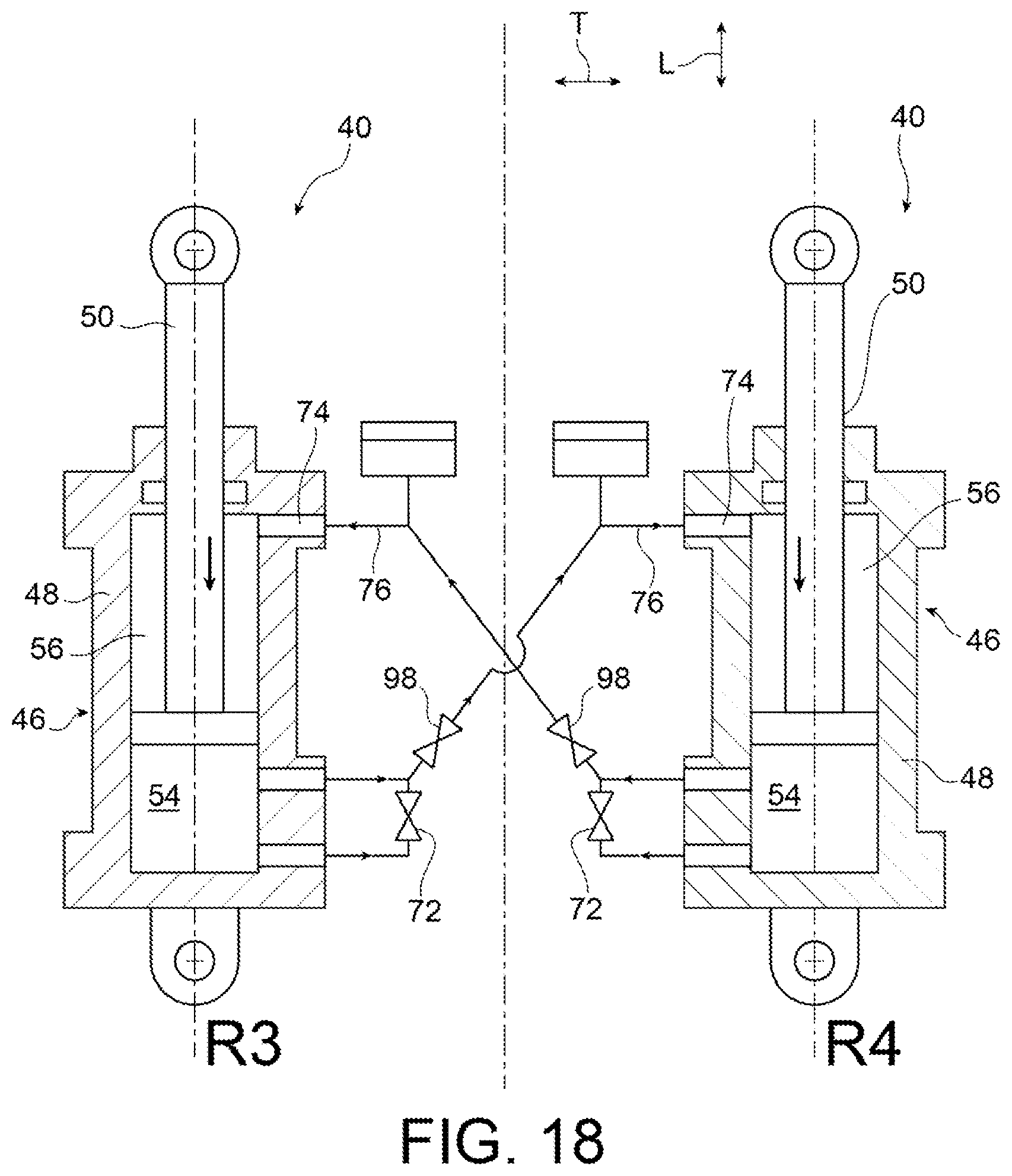 Patent US11780284 Figure 13 – Vehicle comprising a controlled vertical position chassis, in order to be lowered into a low position supported on the ground