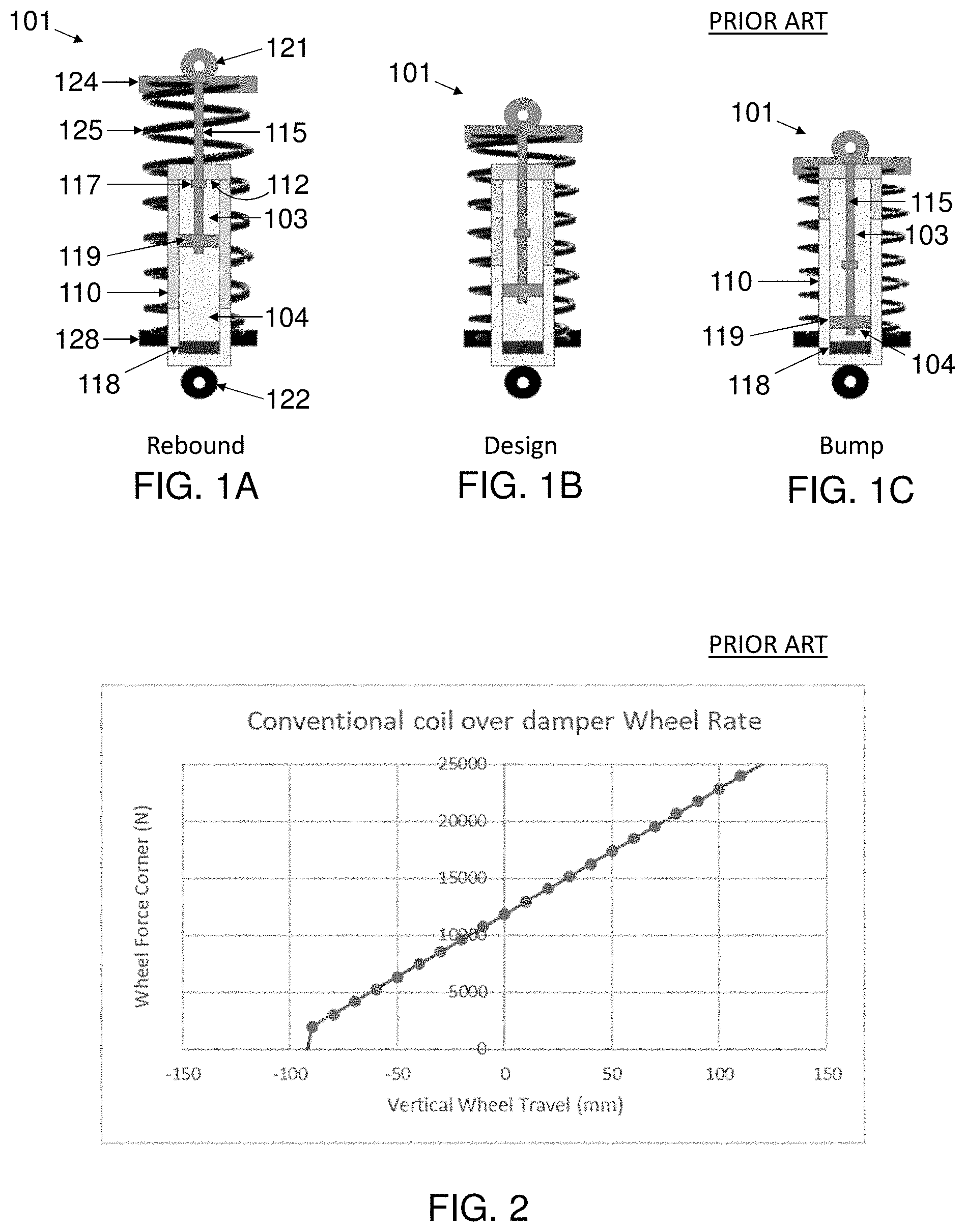 Patent US11780285 Figure 1 – Adaptive suspension system
