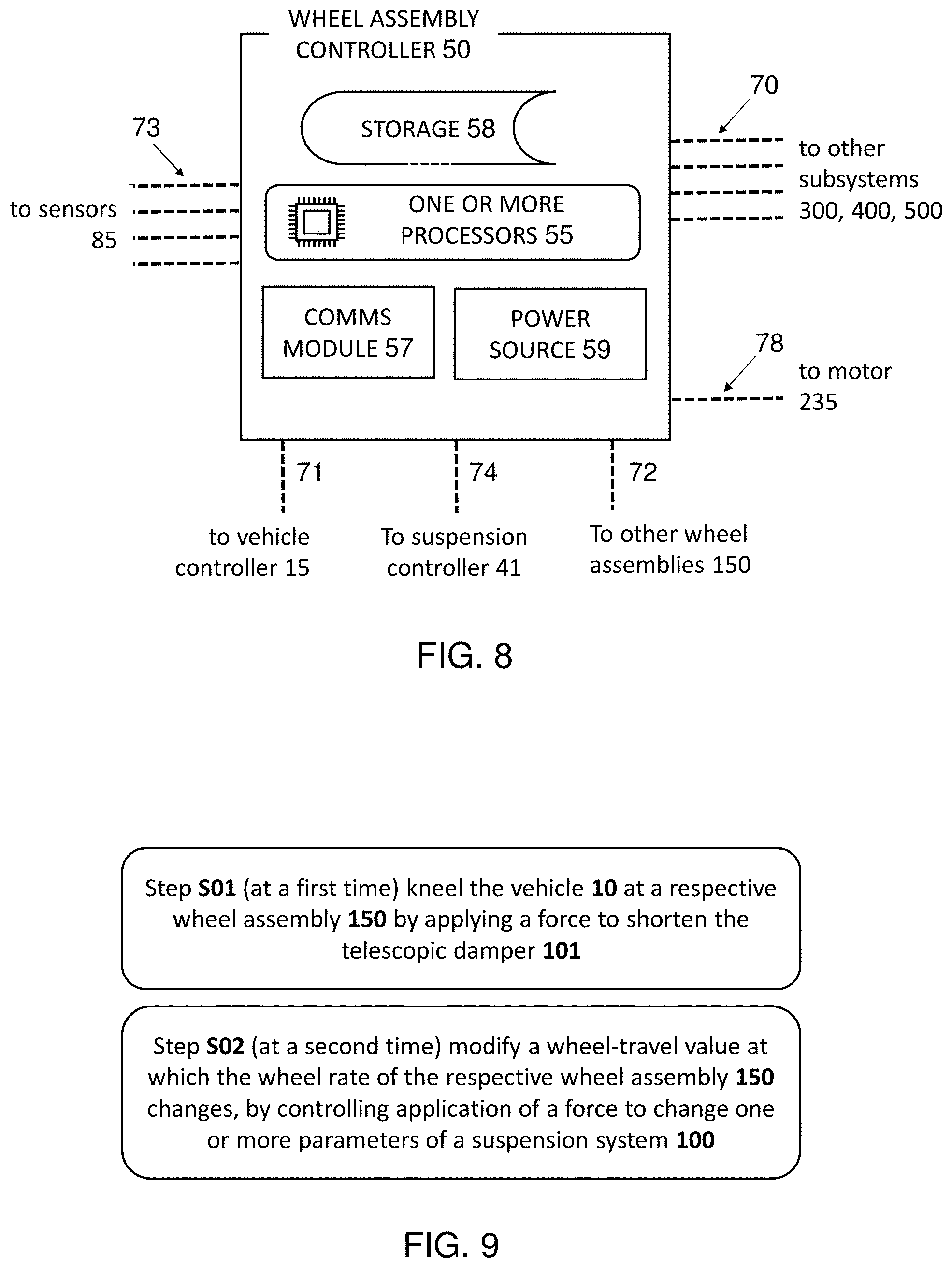 Patent US11780285 Figure 4 – Adaptive suspension system