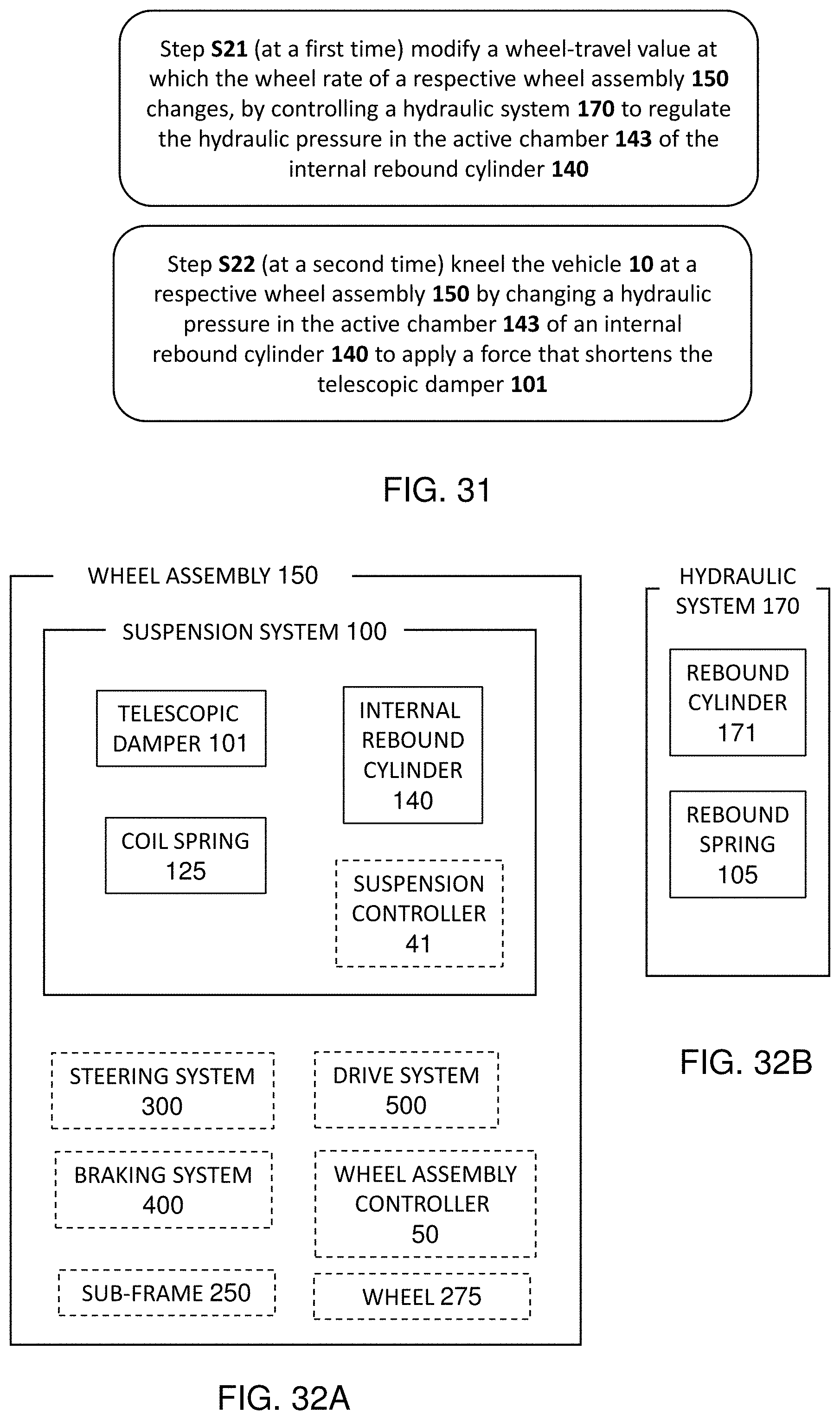 Patent US11780285 Figure 15 – Adaptive suspension system