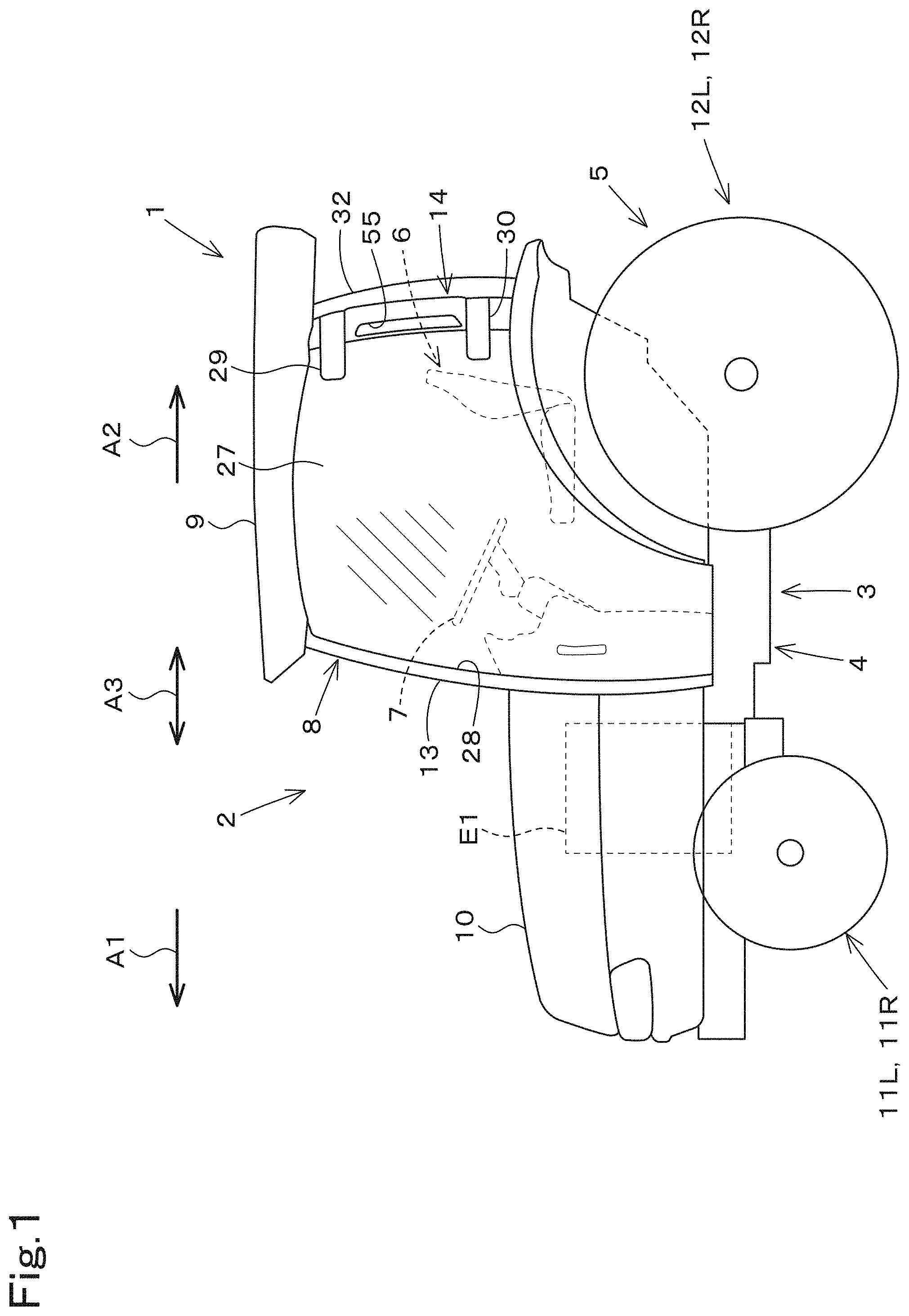 Patent US11780286 Figure 1 – Cabin