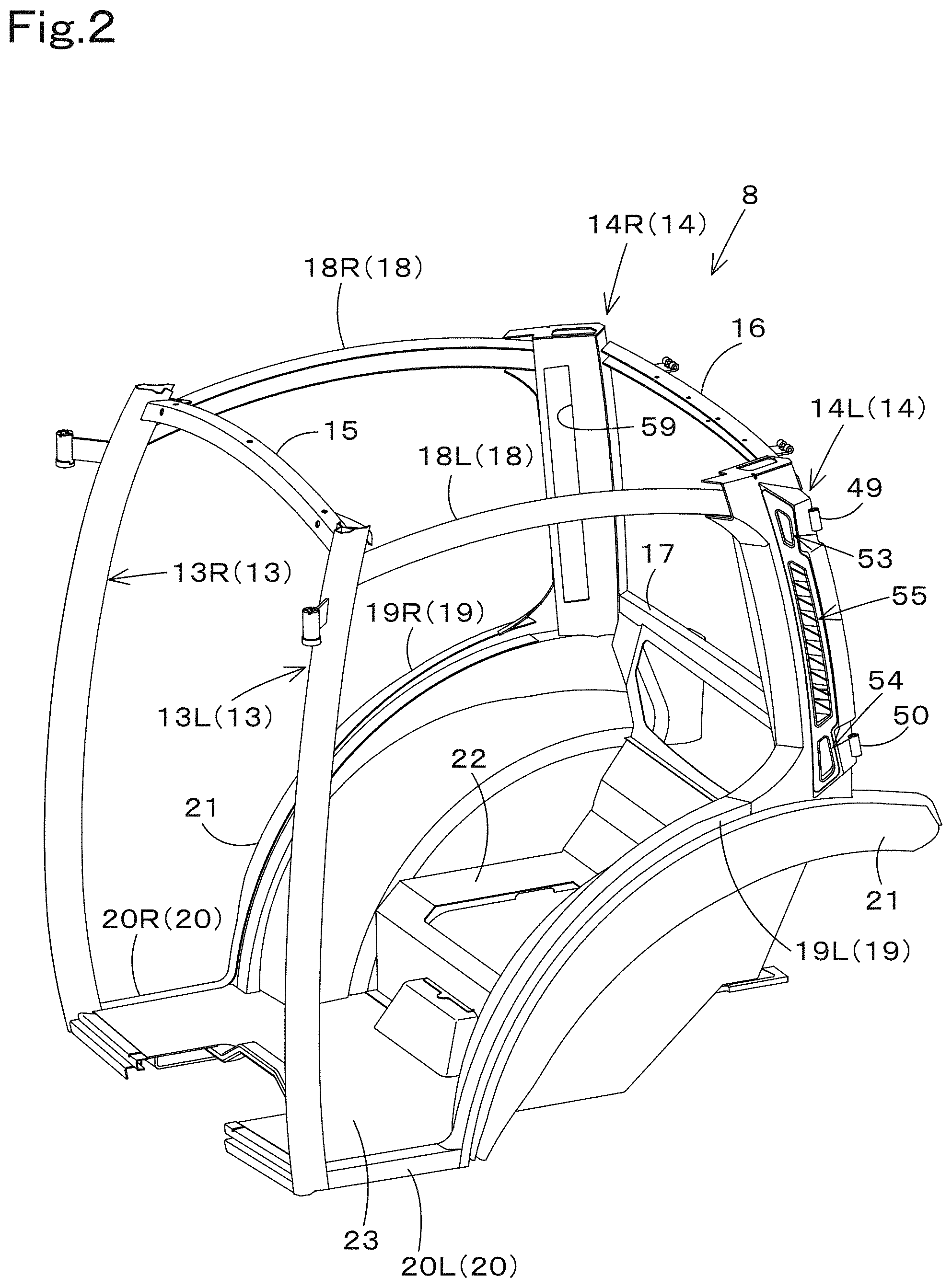 Patent US11780286 Figure 2 – Cabin